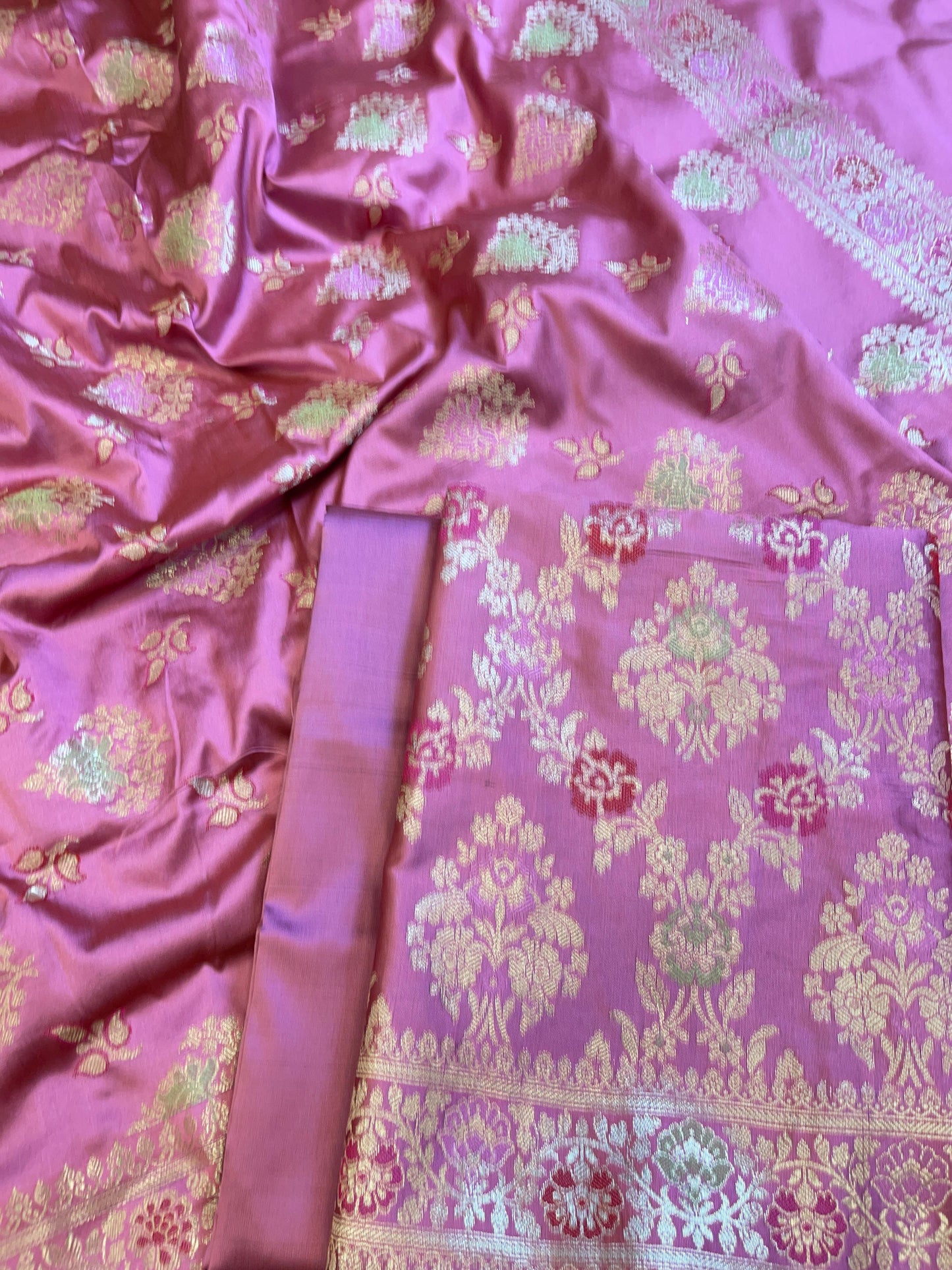 Mauve Semi Silk Alfi Minakari Zari Jaal Banarasi Suit 1000AJ_SSLK11
