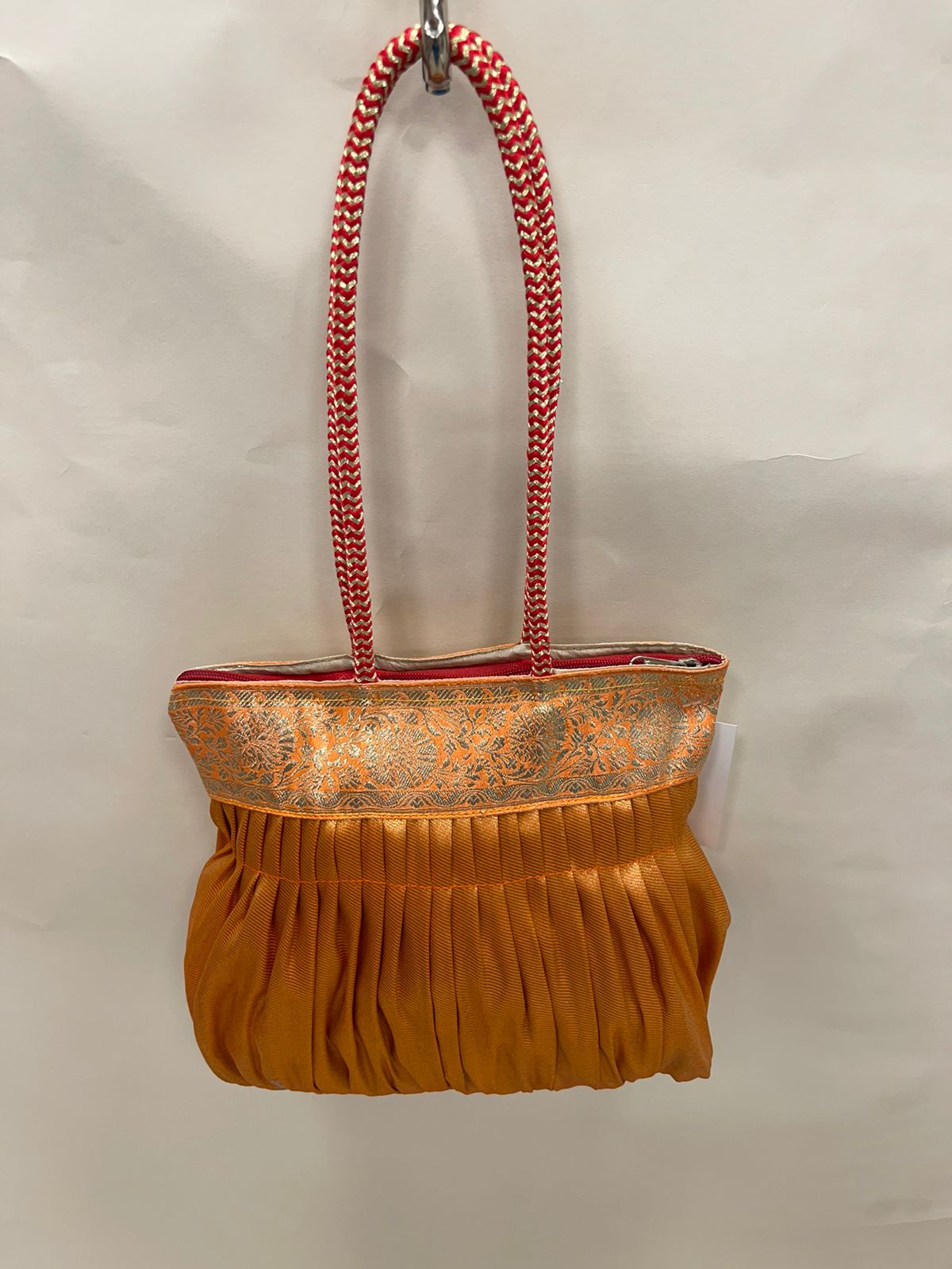 Orange Banarasi Hand Bag HBG_27