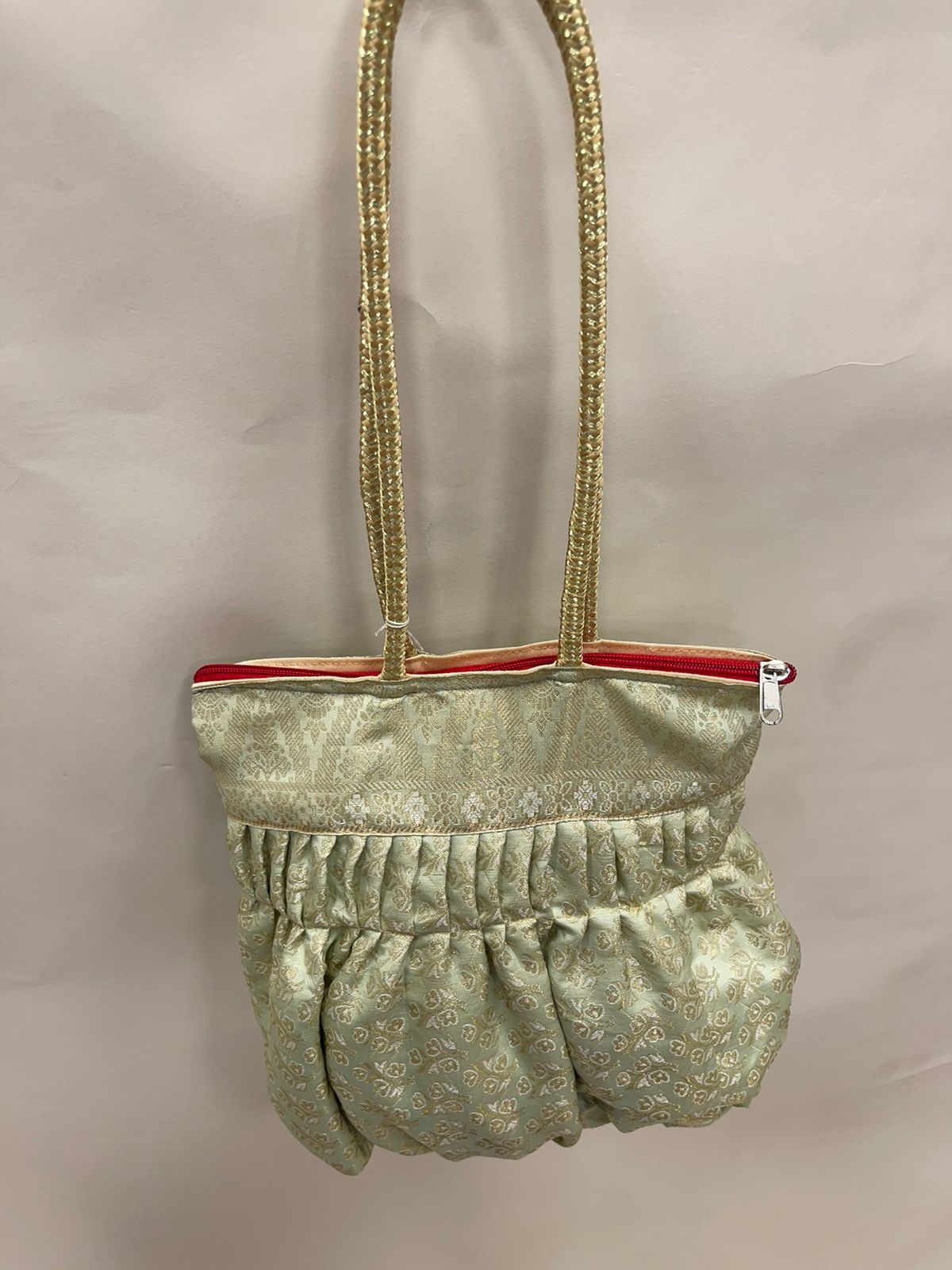 Sea Green Banarasi Hand Bag HBG_47