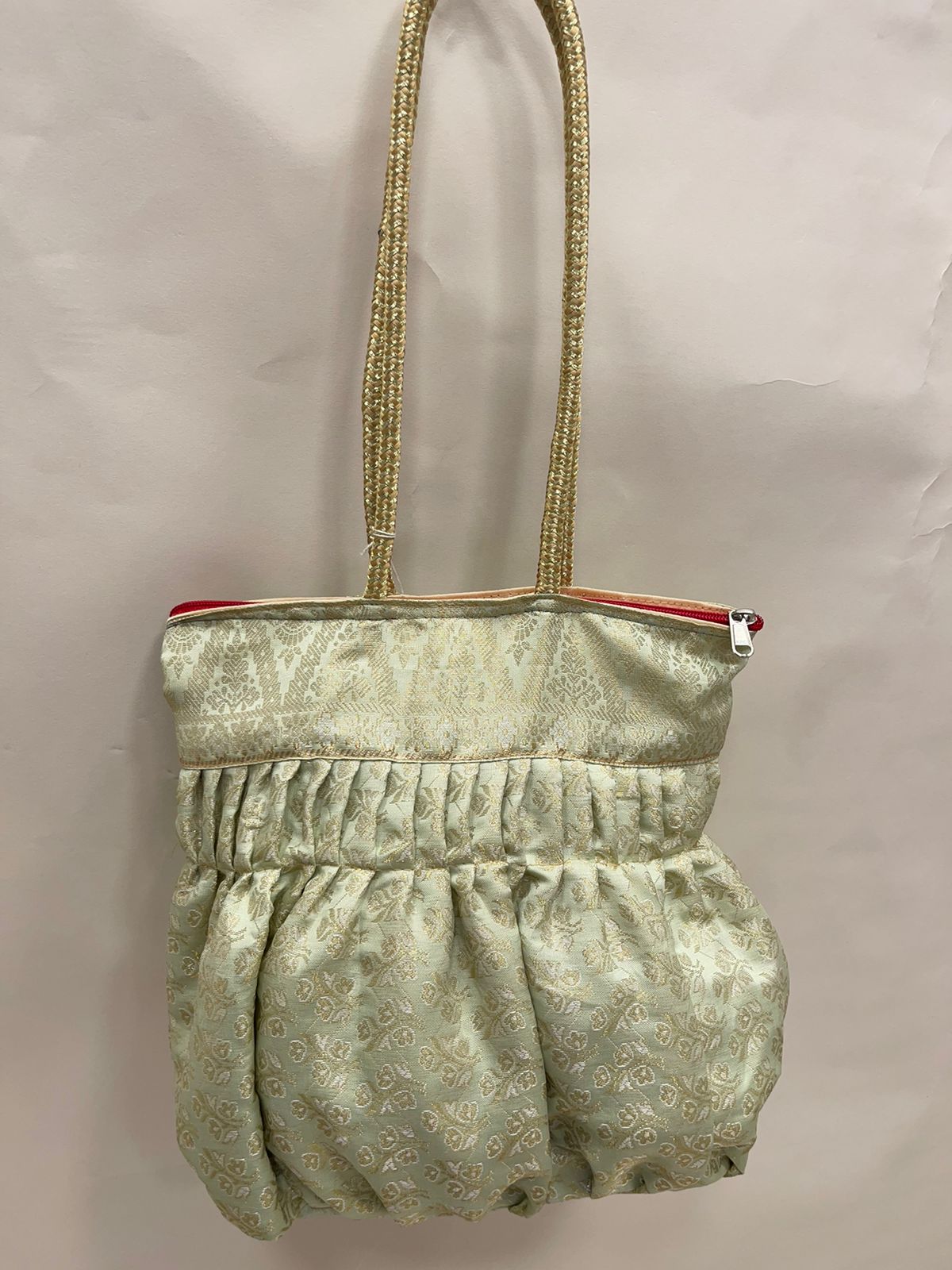 Sea Green Banarasi Hand Bag HBG_47