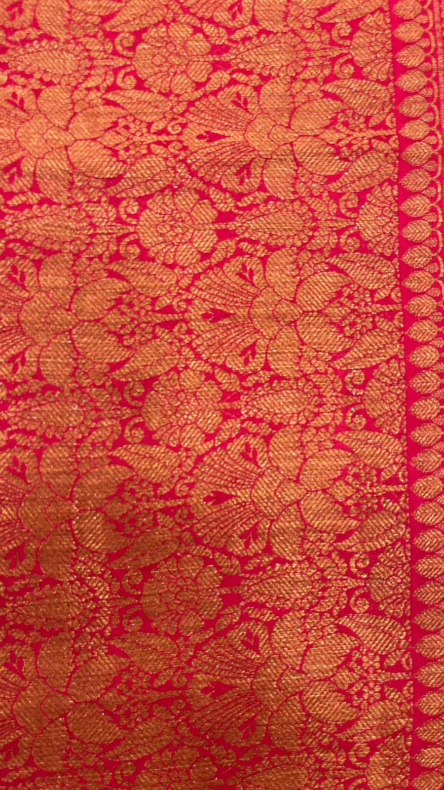 Timeless Elegance: Faishana Pure Silk Handloom Red Munga Silk Minakari Zari Booti Banarasi Saree with Small Zari Border & Red Blouse