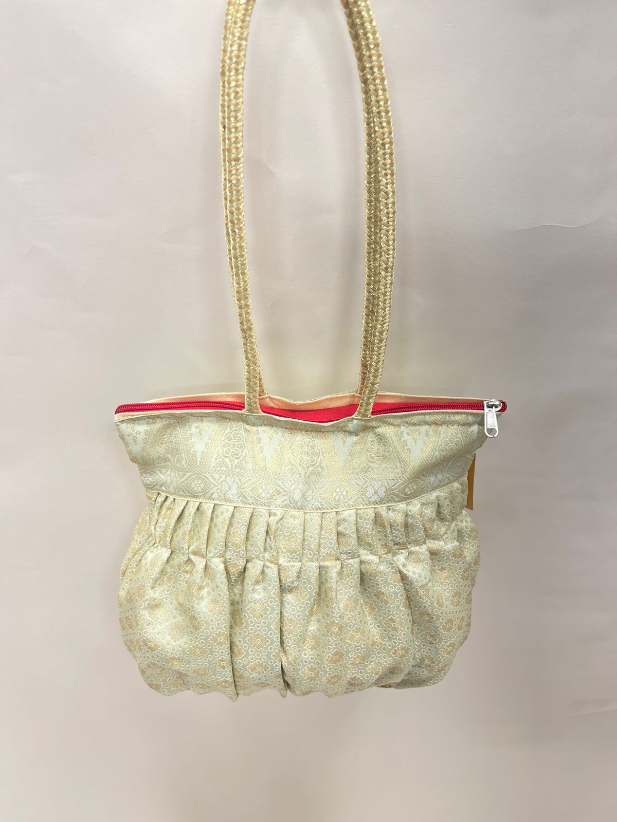 Sea Green Banarasi Hand Bag HBG_46