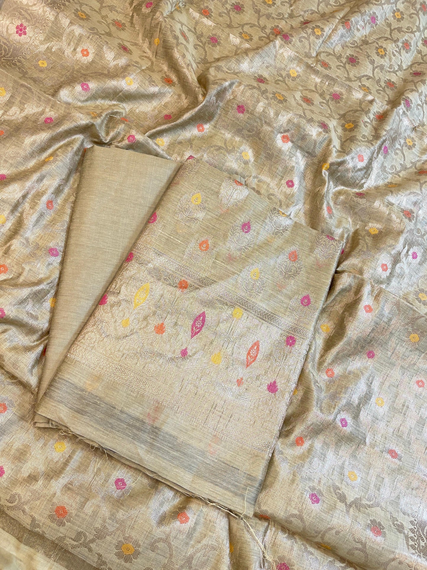 Green Cotton Resham Minakari Zari Booti Banarasi Suit 625AJ_PBC24