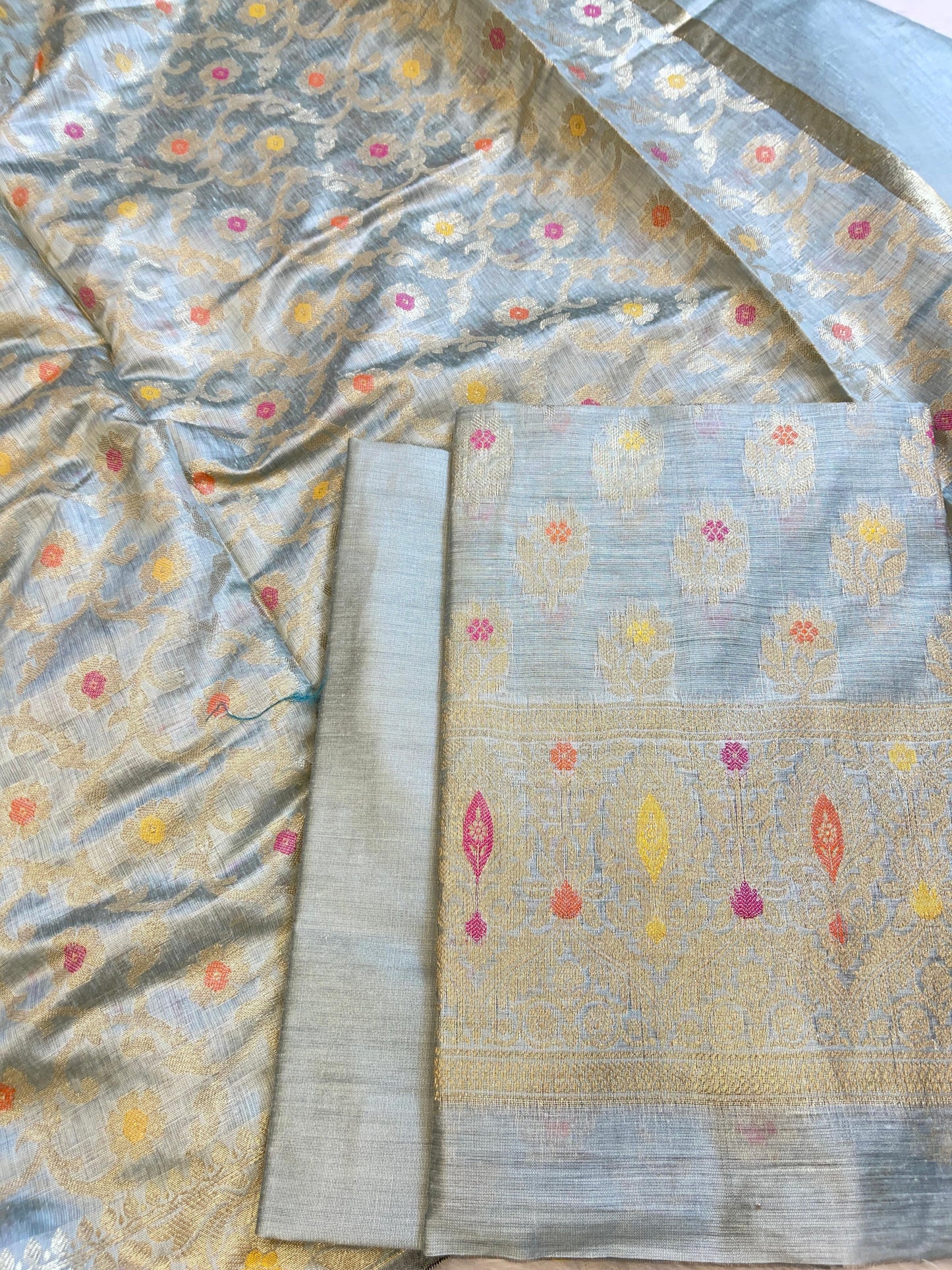 Seagreen Cotton Resham Minakari Alfi Zari Booti Banarasi Suit 625AJ_PBC6