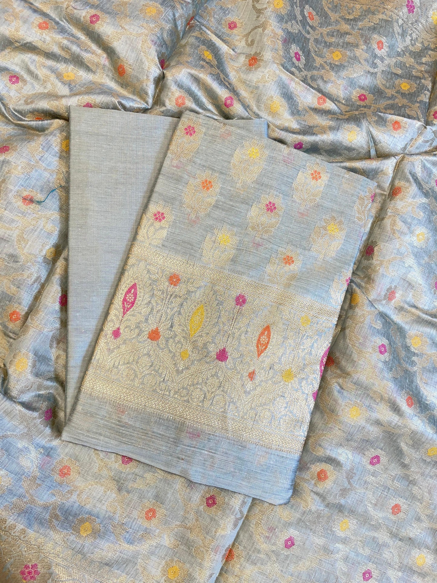 Seagreen Cotton Resham Minakari Alfi Zari Booti Banarasi Suit 625AJ_PBC6