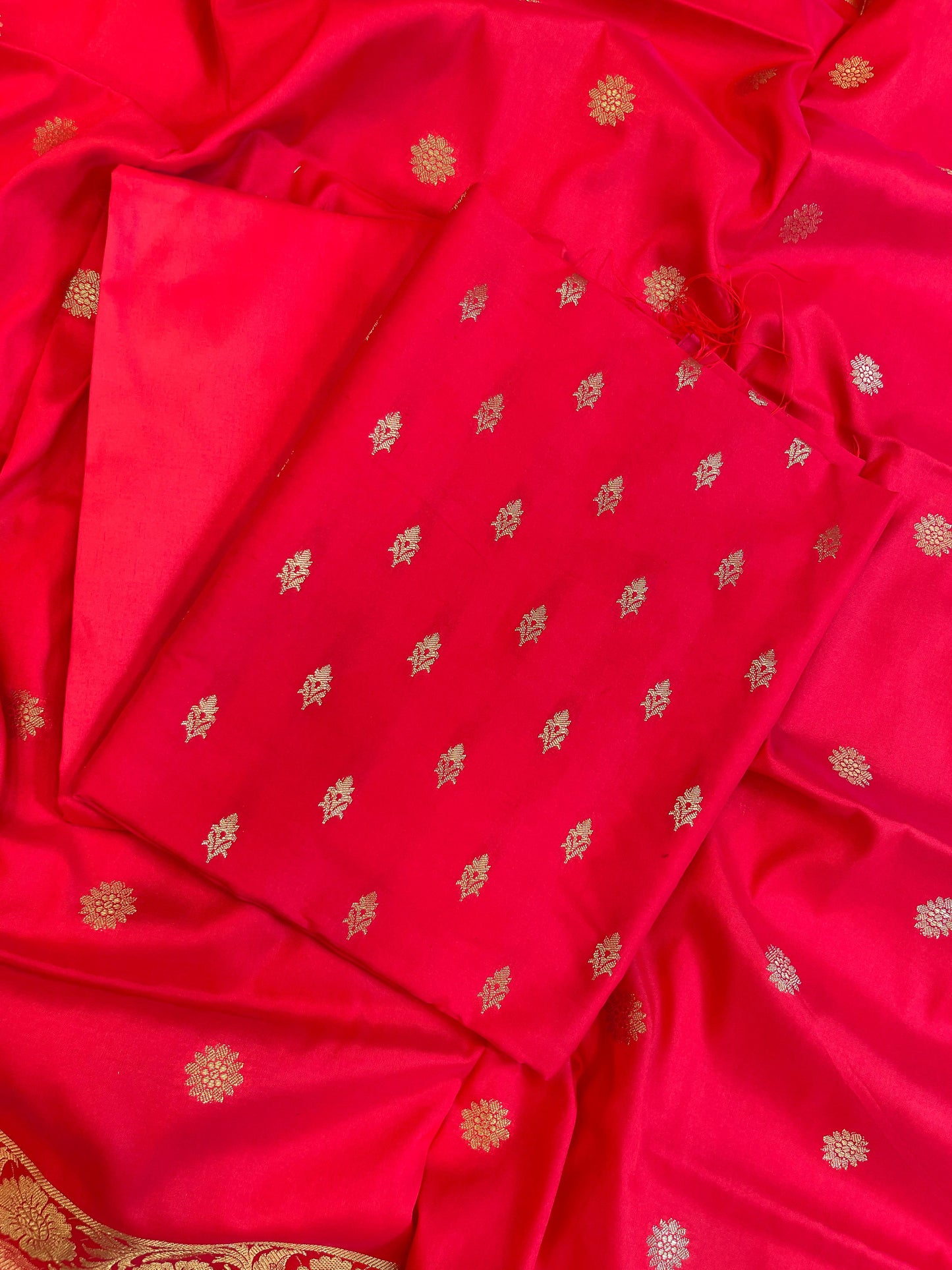 Dark Pink Kiran Silk Floral Zari Booti Banarasi Suit 65SKL_KRN1