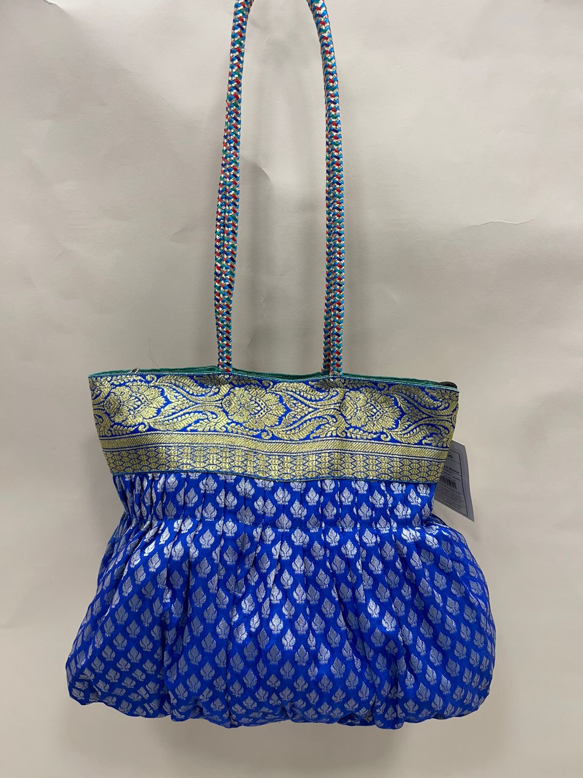 Blue Banarasi Hand Bag HBG_31