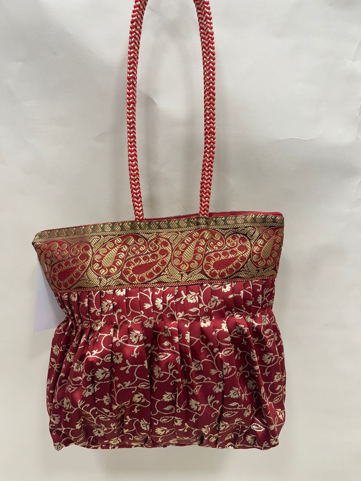 Maroon Banarasi Hand Bag HBG_41