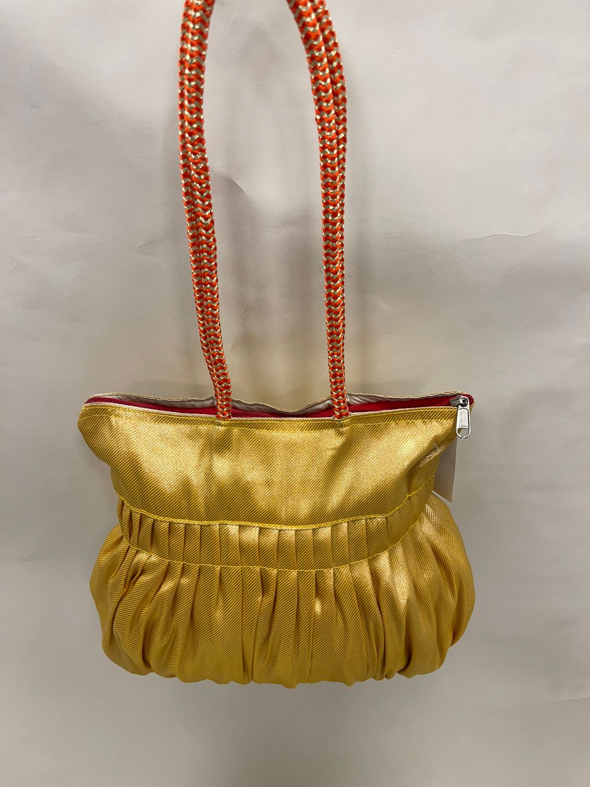 Yellow Banarasi Hand Bag HBG_29