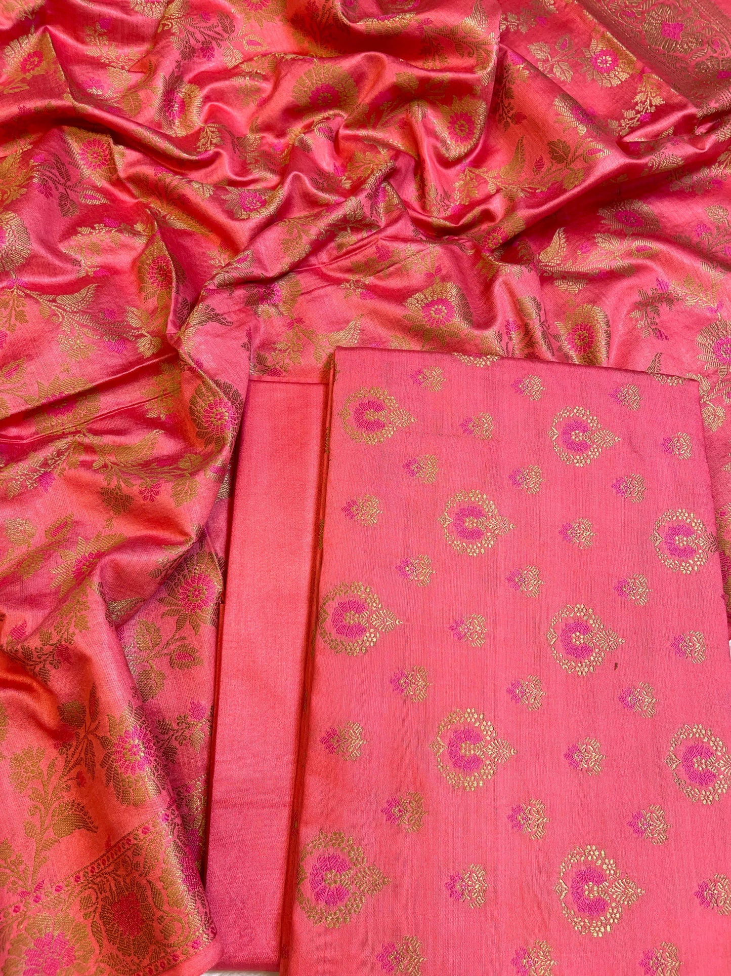 Peach Dyable Premium Cotton Resham Minakari Banarasi Suit 950AJ_NC21