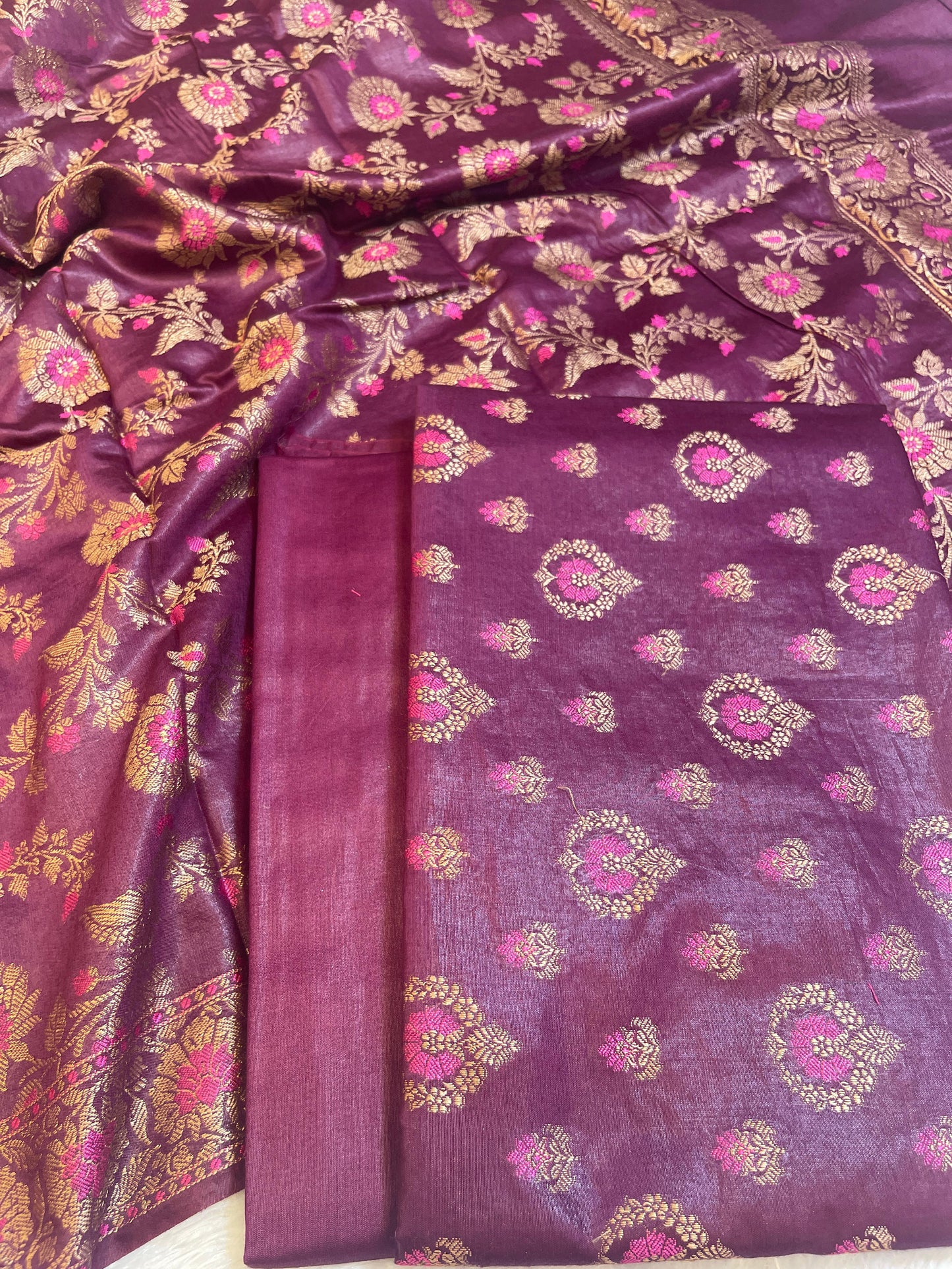 Wine Dyable Premium Cotton Resham Minakari Banarasi Suit 950AJ_NC23