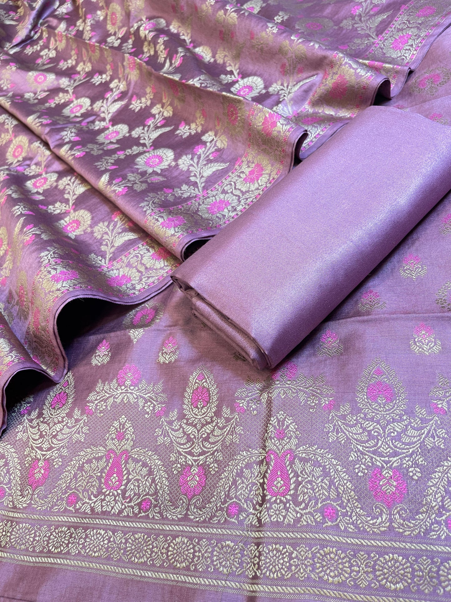 Mauve Dyable Premium Cotton Resham Minakari Banarasi Suit 950AJ_NC28