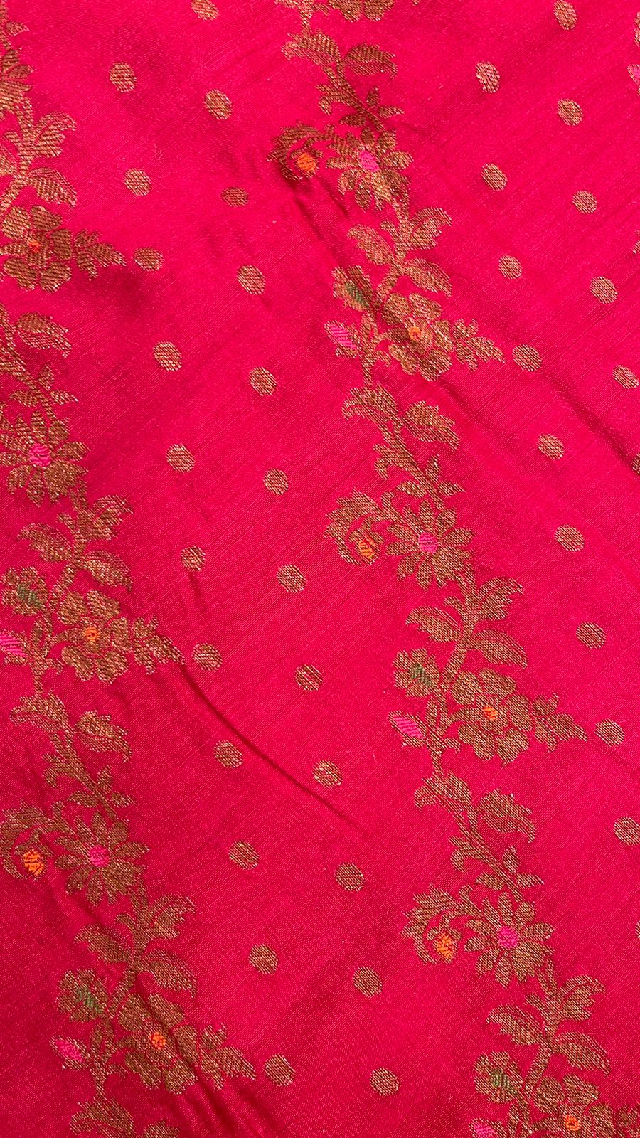 Ravishing Elegance: Faishana's Pure Silk Handloom Munga Silk Saree with Copper Zari Diagonal Jaal Mina Booti Paisley Zari Border & Pink Blouse