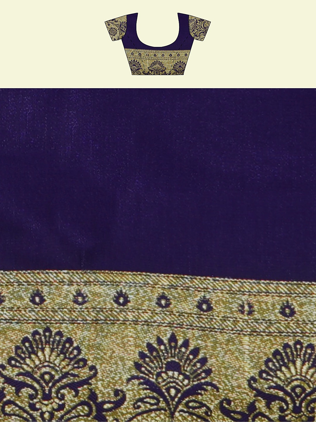Faishana Presents Orange Satin Silk Mughal Motif Zari Boota Jaal with Contrast Blue Blouse Banarasi Saree