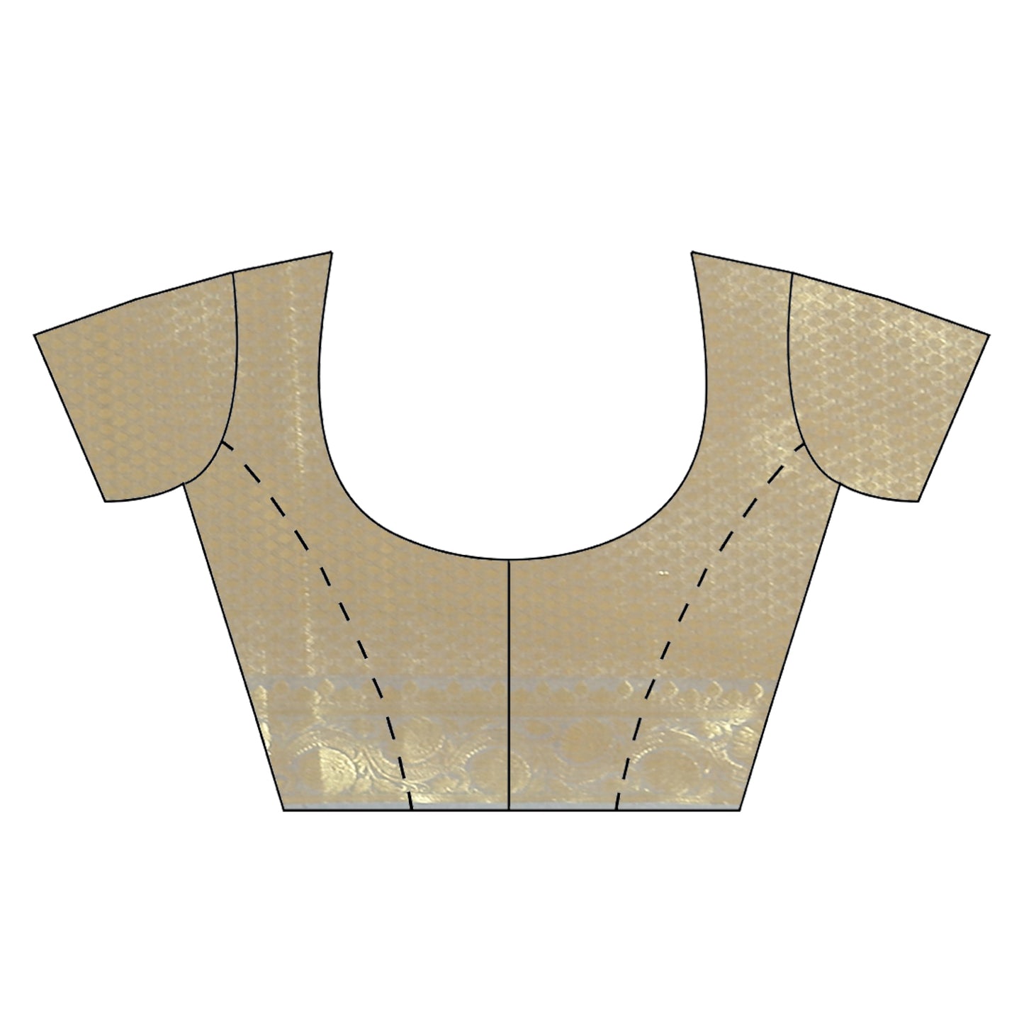 Faishana Presents Grey Katan Silk Plain Zari Anchal With Contrast Golden Zari Border Banarasi Saree