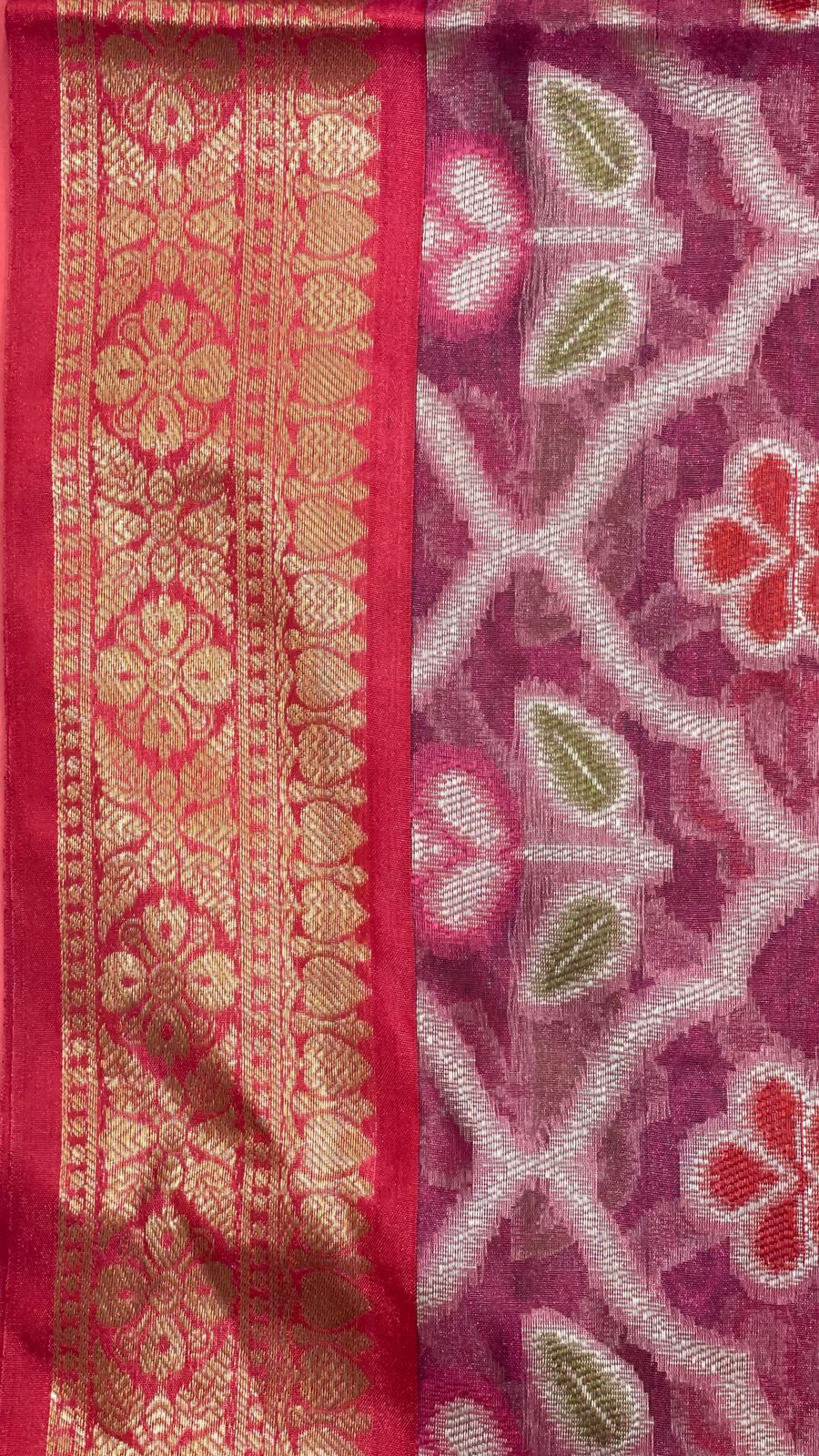 Magenta Art Silk Banarasi Sarees For Women GEASF_21