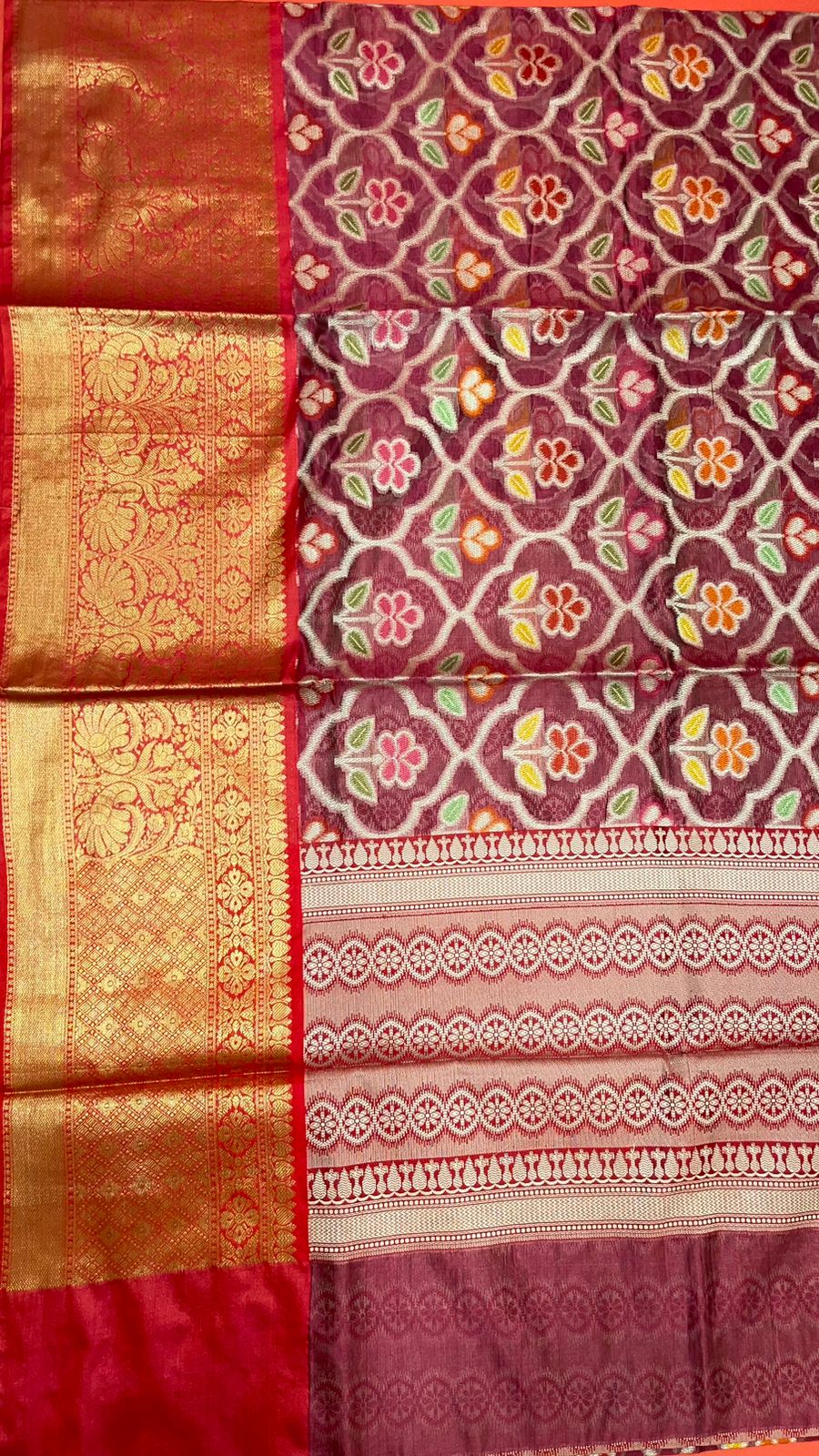 Magenta Art Silk Banarasi Sarees For Women GEASF_21