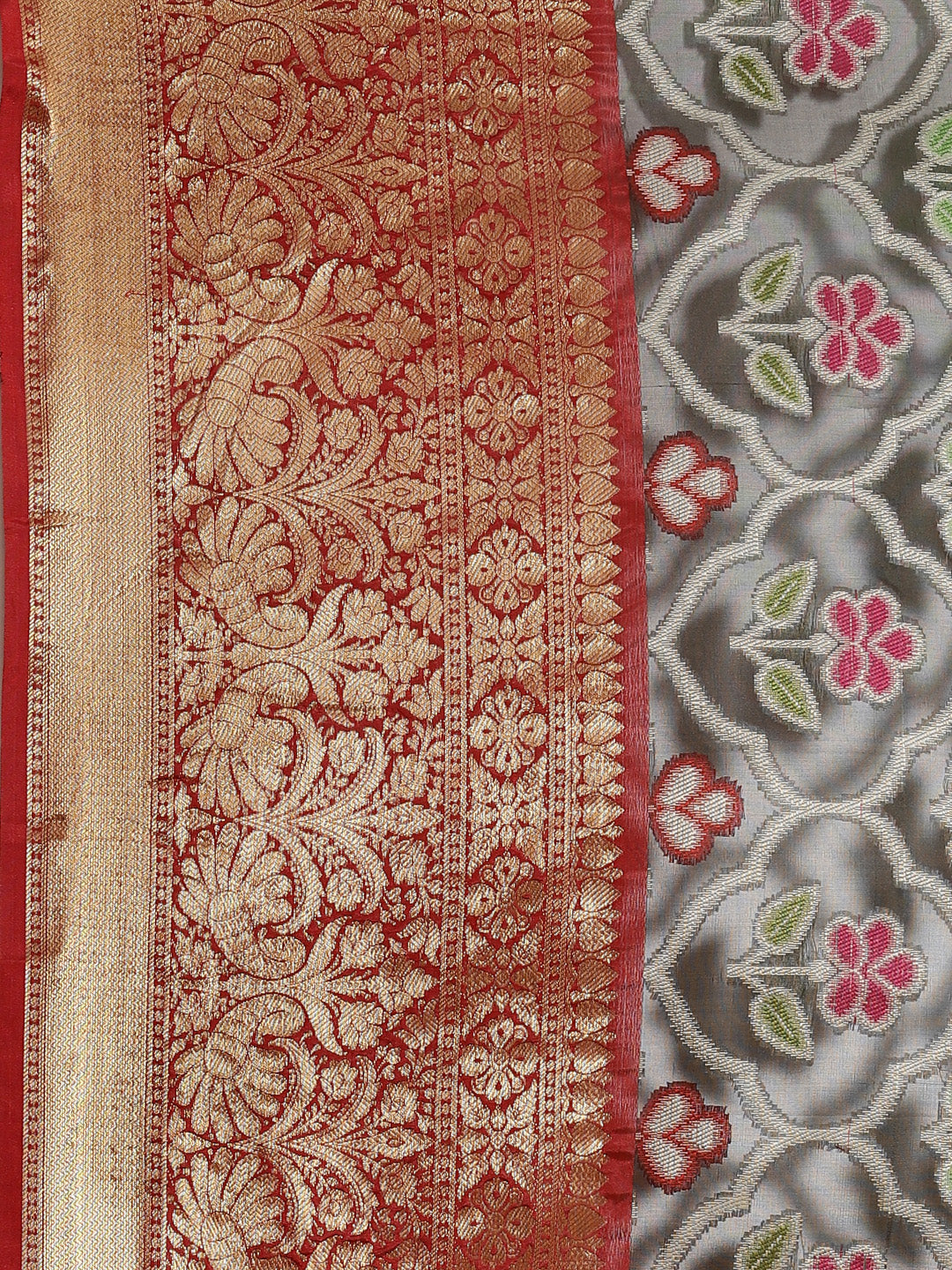 Faishana Presents Black & Maroon Ikkat Patola Art Silk Skirt Pattu Border With Maroon Blouse Banarasi Saree
