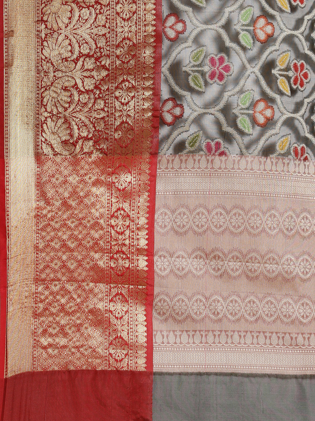 Faishana Presents Black & Maroon Ikkat Patola Art Silk Skirt Pattu Border With Maroon Blouse Banarasi Saree