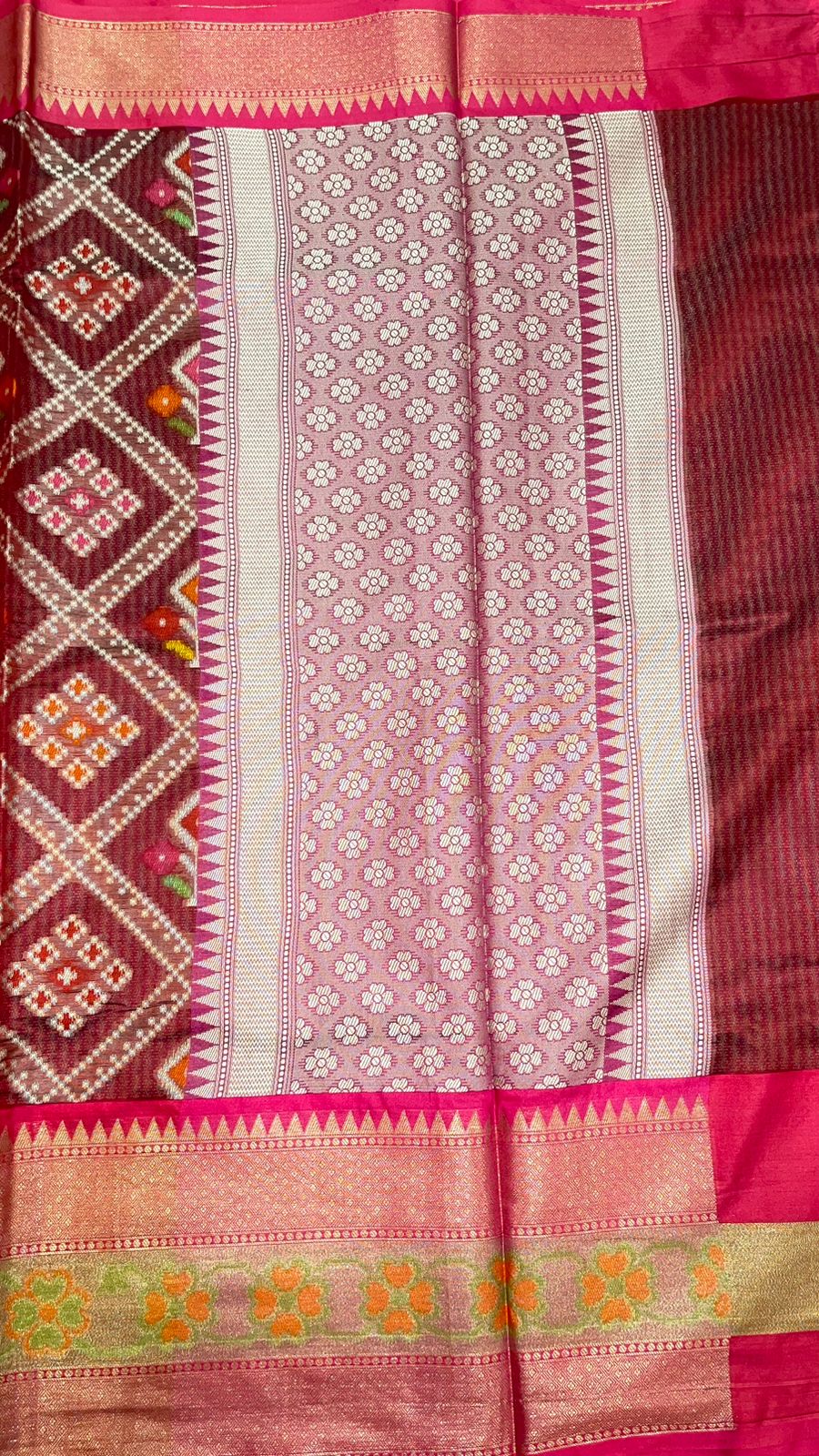 Maroon Art Silk Banarasi Sarees For Women GEASF_23