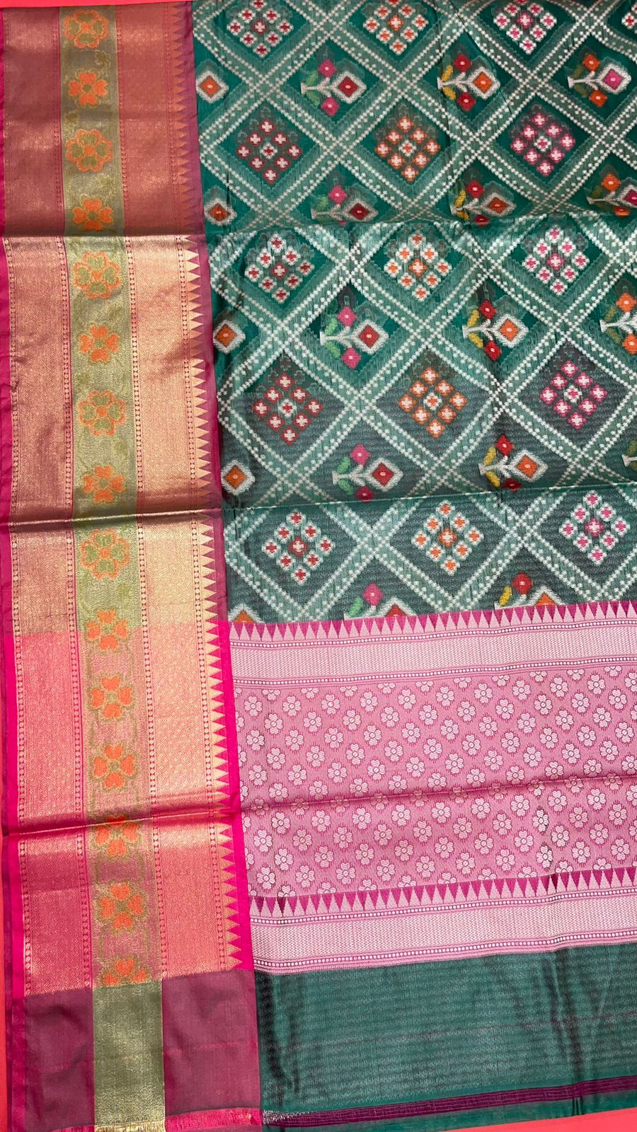 Green Art Silk Banarasi Sarees For Women GEASF_24