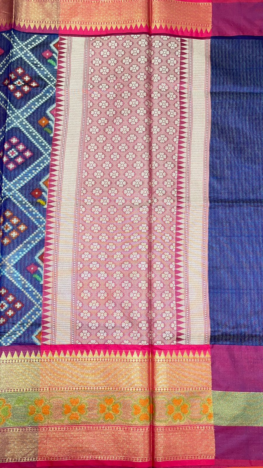 Blue Art Silk Banarasi Sarees For Women GEASF_25
