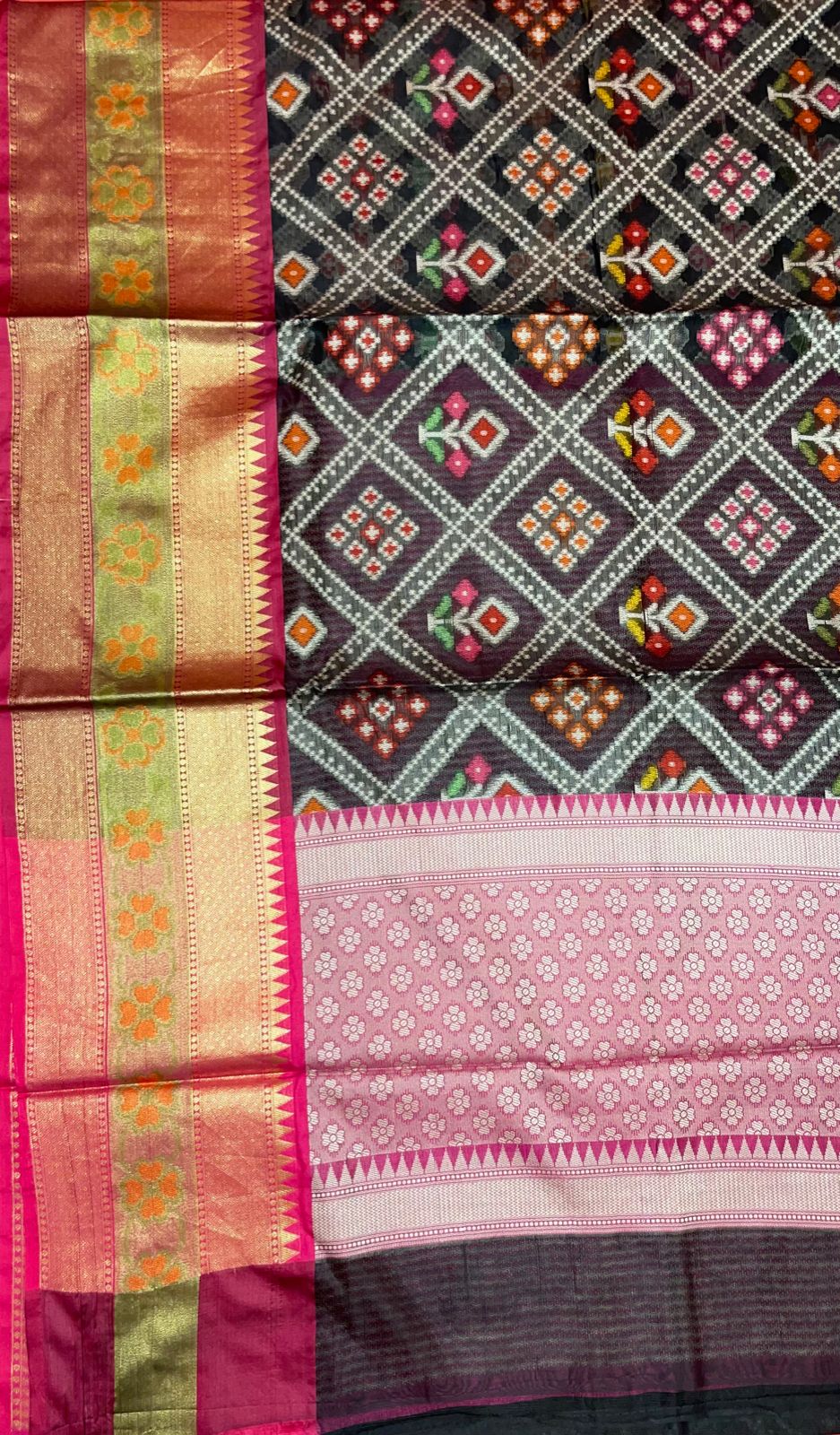 Black Art Silk Banarasi Sarees For Women GEASF_27