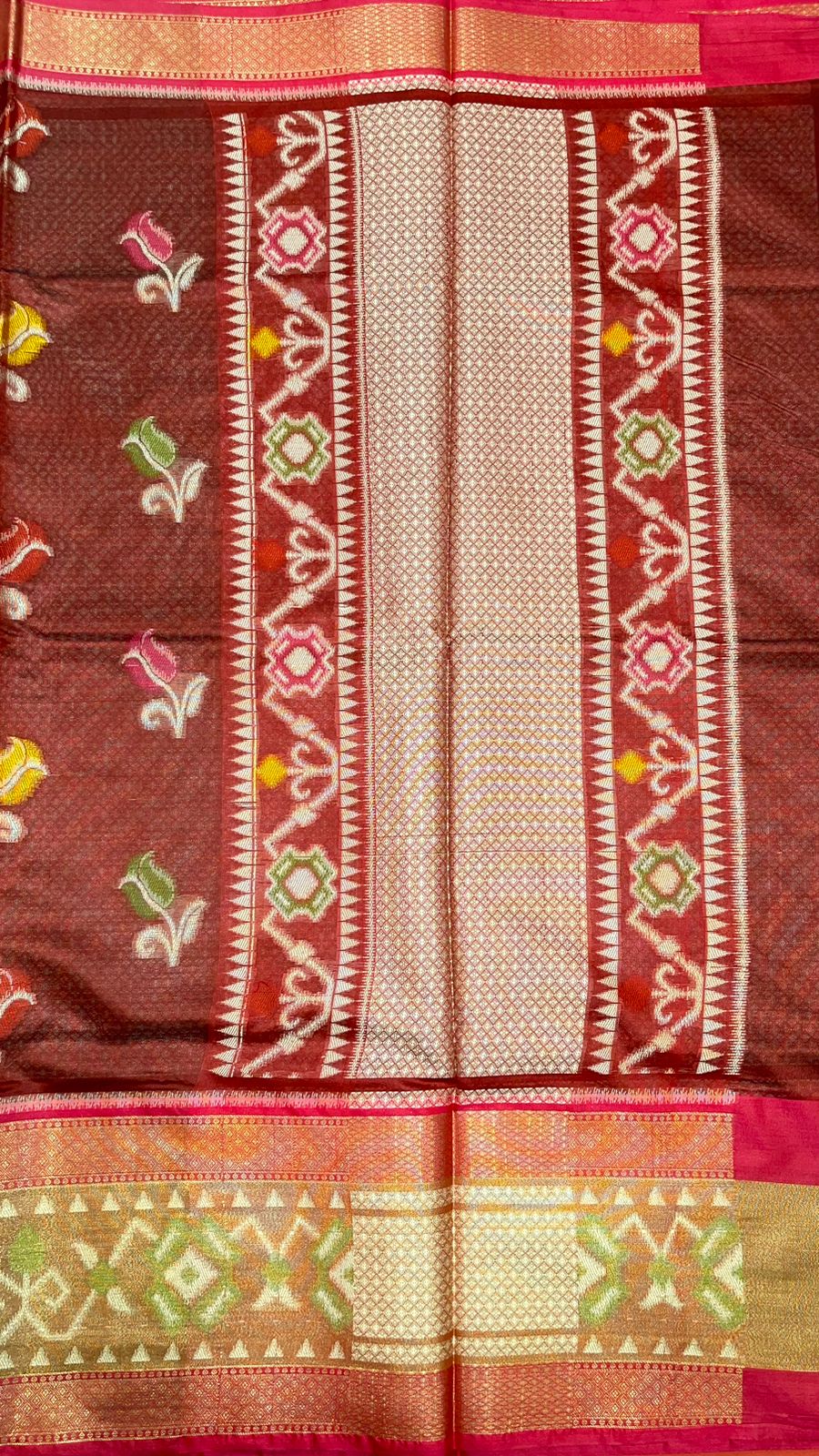 Maroon Art Silk Banarasi Sarees For Women GEASF_34