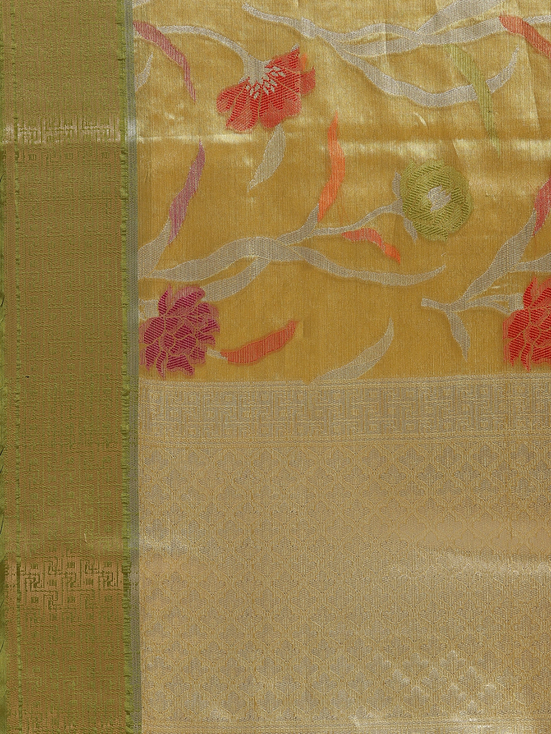 Gold Tissue Banarasi Sarees For Women GEASF_50