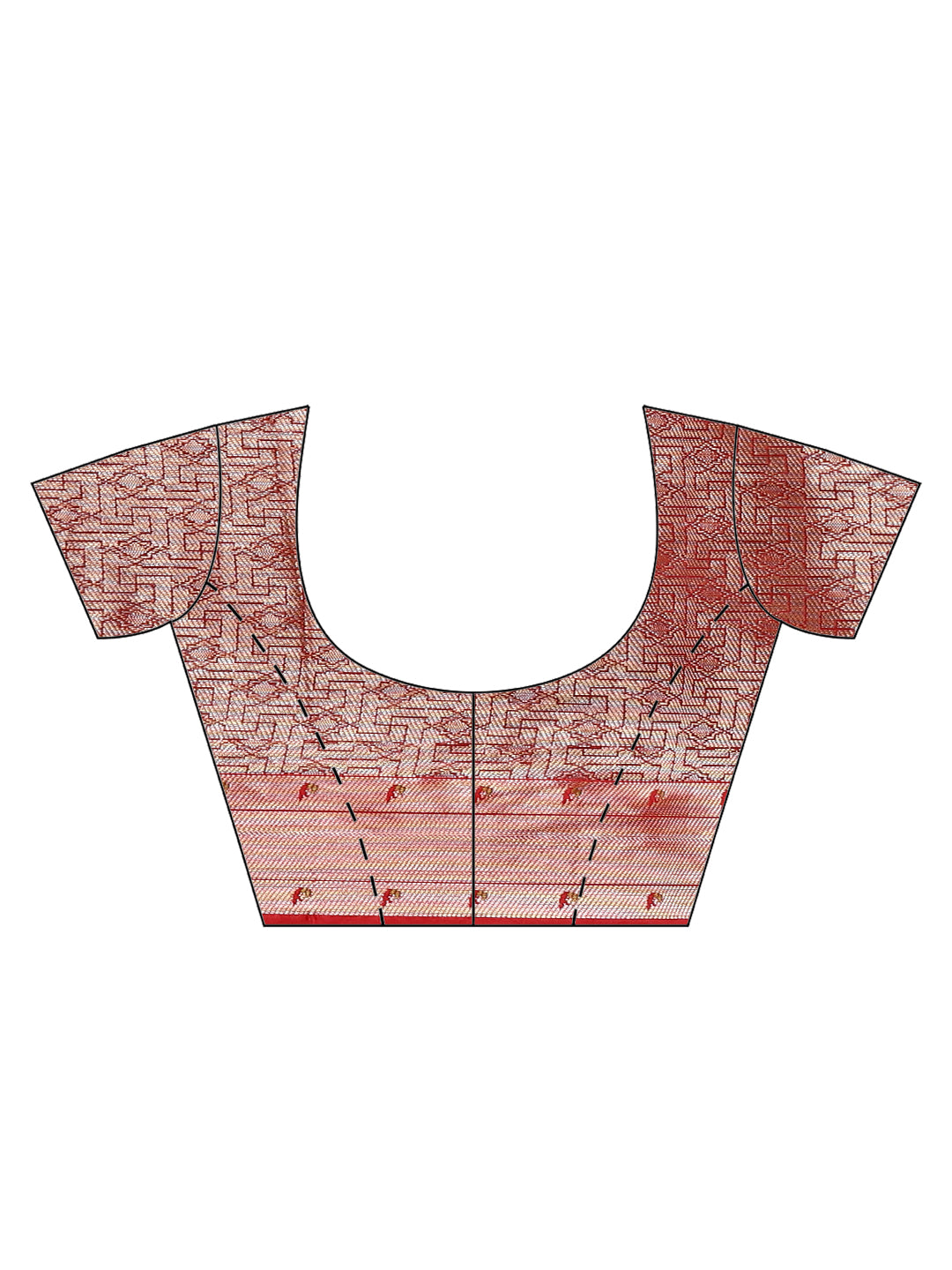 Faishana Presents Navy Blue & Magenta Paithani Border With Booti Art Silk Skirt Paithani Banarasi Border With Magenta Blouse Banarasi Saree