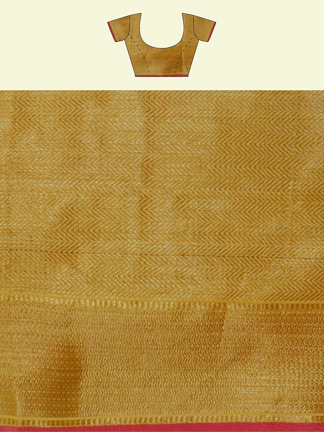 Faishana Presents Yellow Cotton Floral Boota Beige Border With Yellow Blouse Banarasi Saree