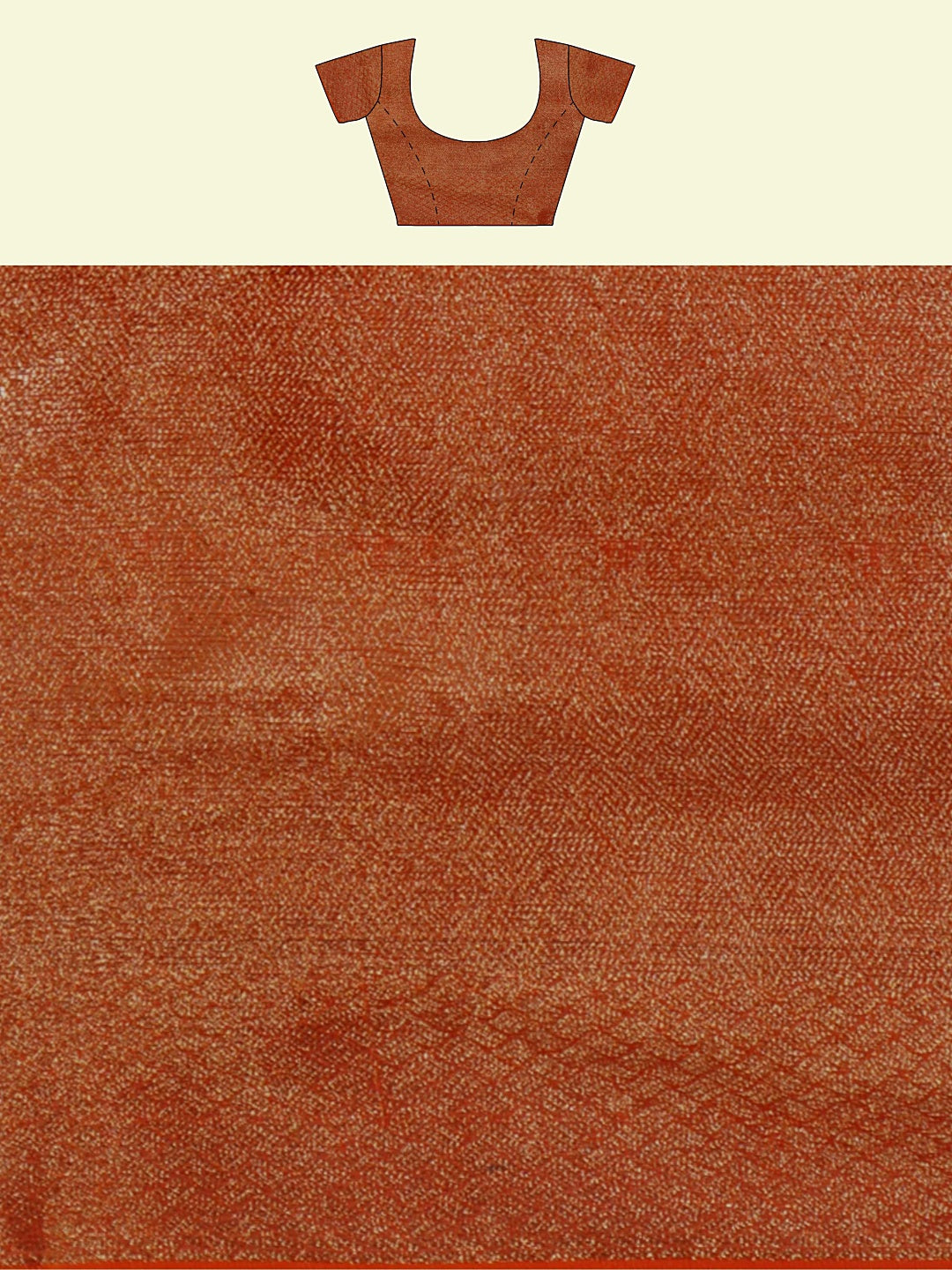 Faishana Presents Orange Cotton Abstarct Pattern With Orange Blouse Banarasi Saree