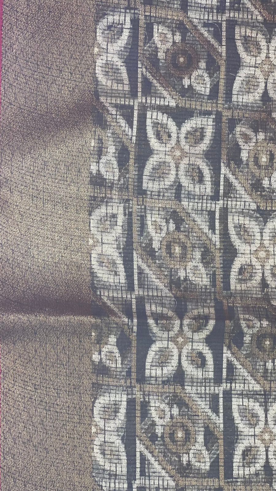 Grey Cotton Blend Banarasi Sarees For Women GEASF_737