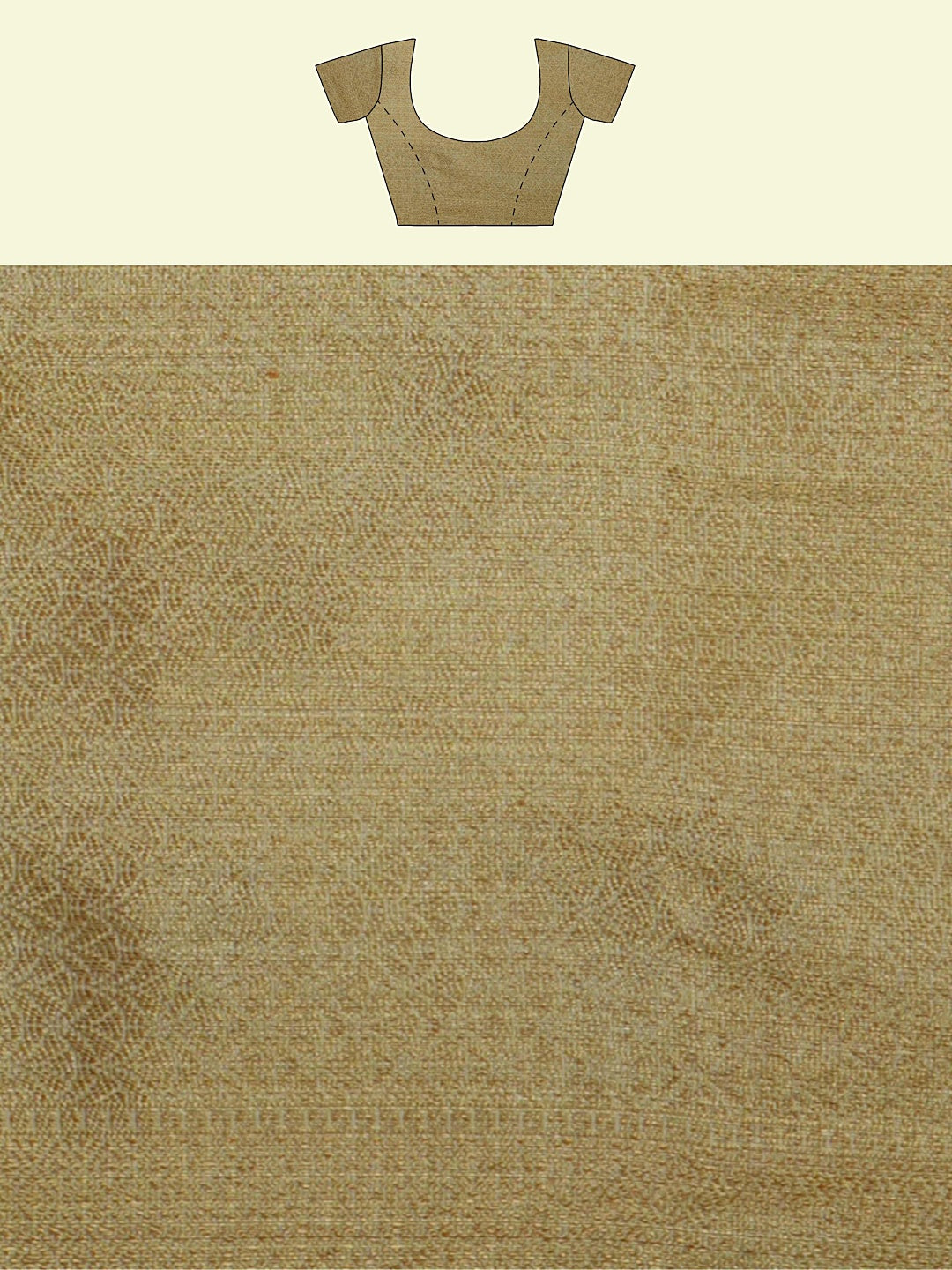 Faishana Presents Beige Green Cotton Alfi Jaal Floral Booti Beige Border With Beige Blouse Banarasi Saree