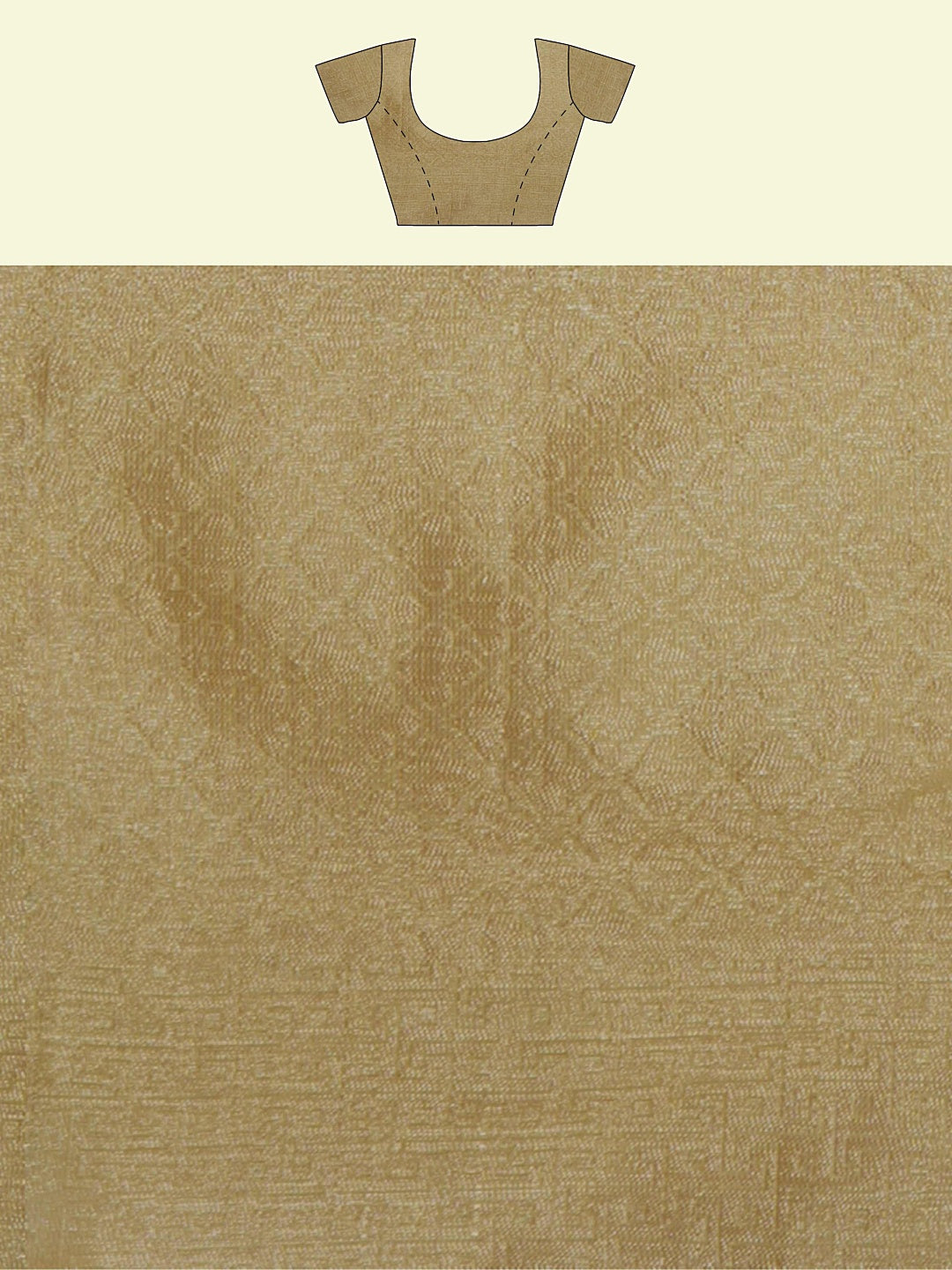 Faishana Presents Beige Kora Cotton Jaal Skirt Border With Beige Blouse Banarasi Saree