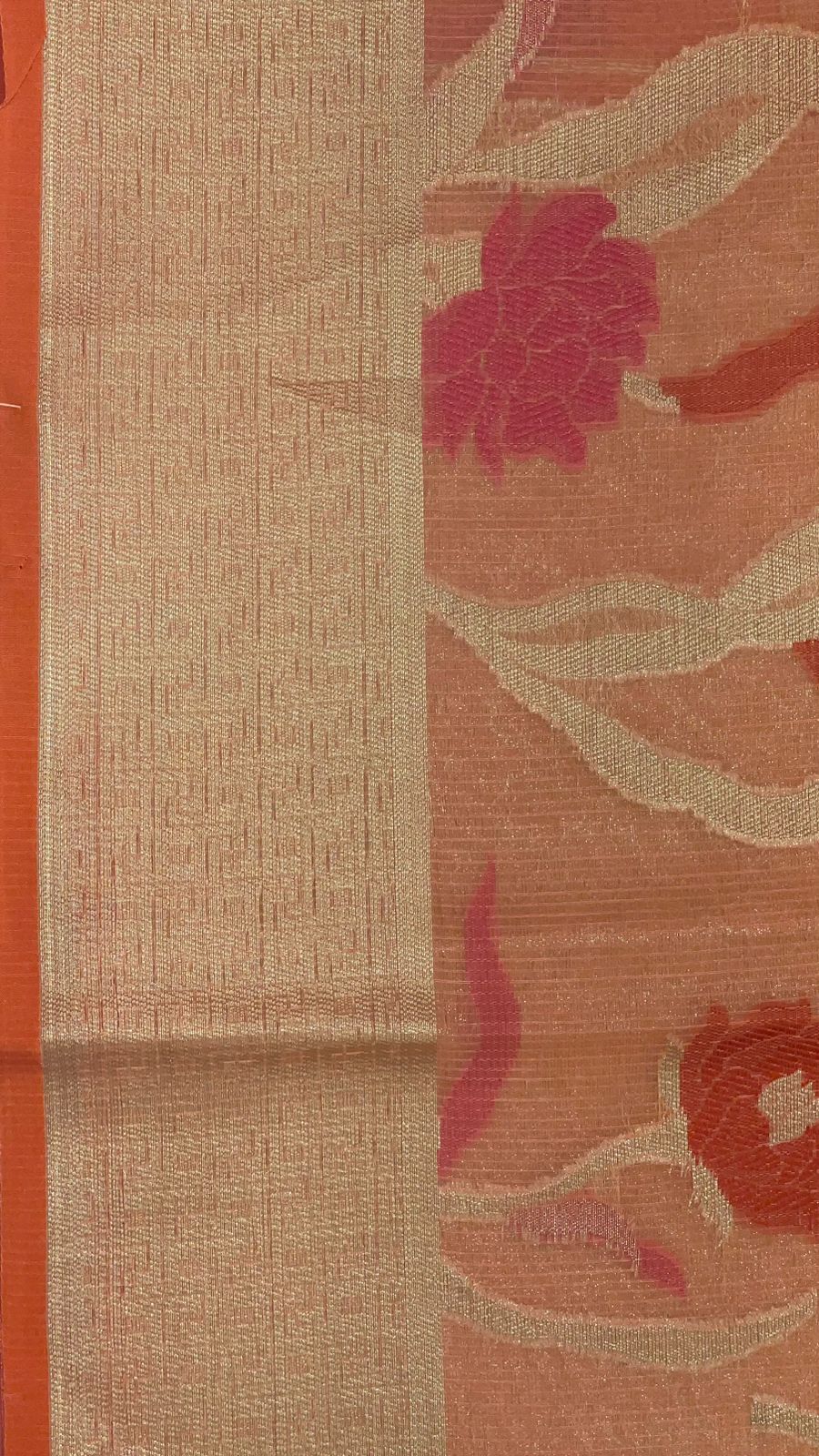 Pink Cotton Blend Banarasi Sarees For Women GEASF_762