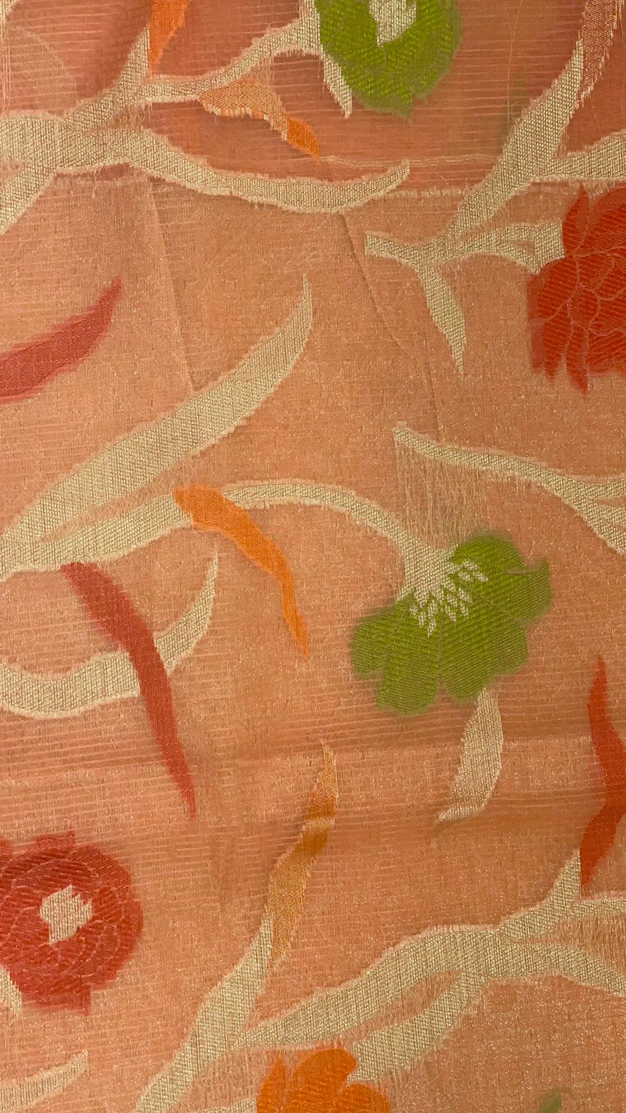 Pink Cotton Blend Banarasi Sarees For Women GEASF_762