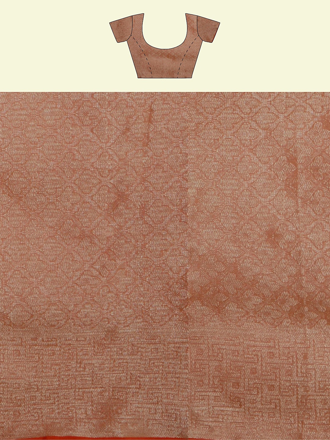 Faishana Presents Pink Cotton Jaal Skirt Border With Pink Blouse Banarasi Saree