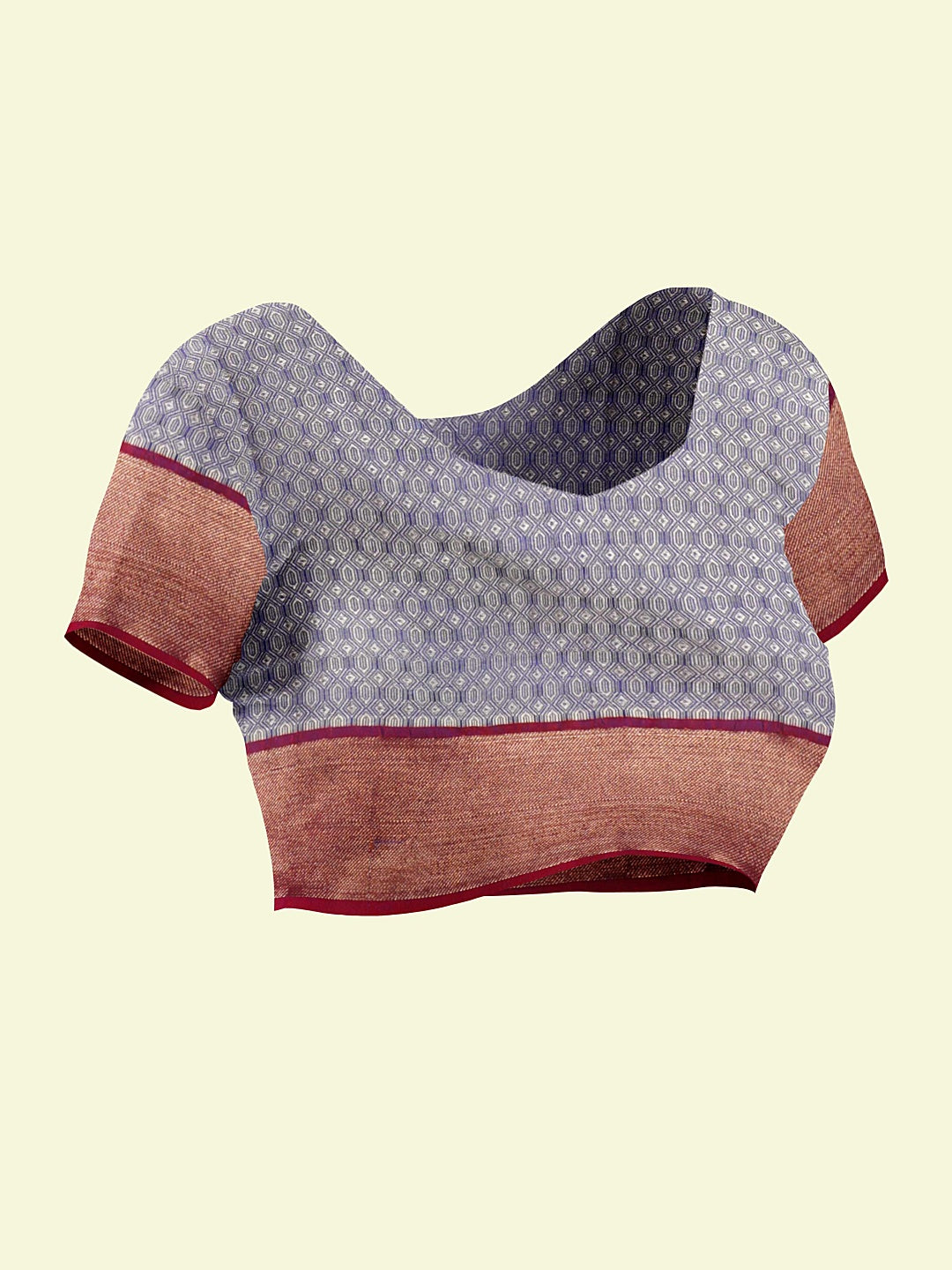 Blue Cotton Blend Banarasi Sarees For Women GEASF_772
