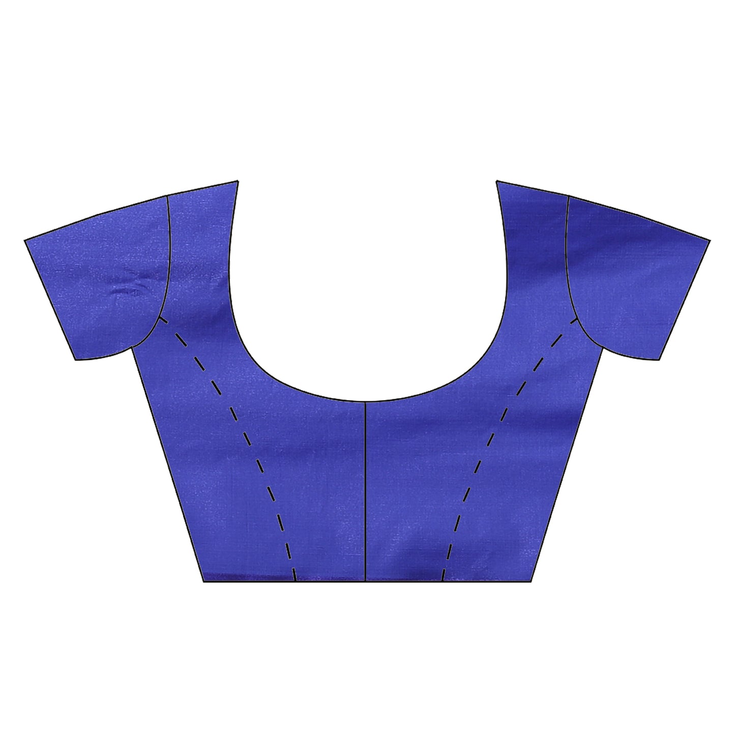 Faishana Blue Satin Silk Half Half Patli Zari Booti Banarasi Saree with Blue Blouse Piece