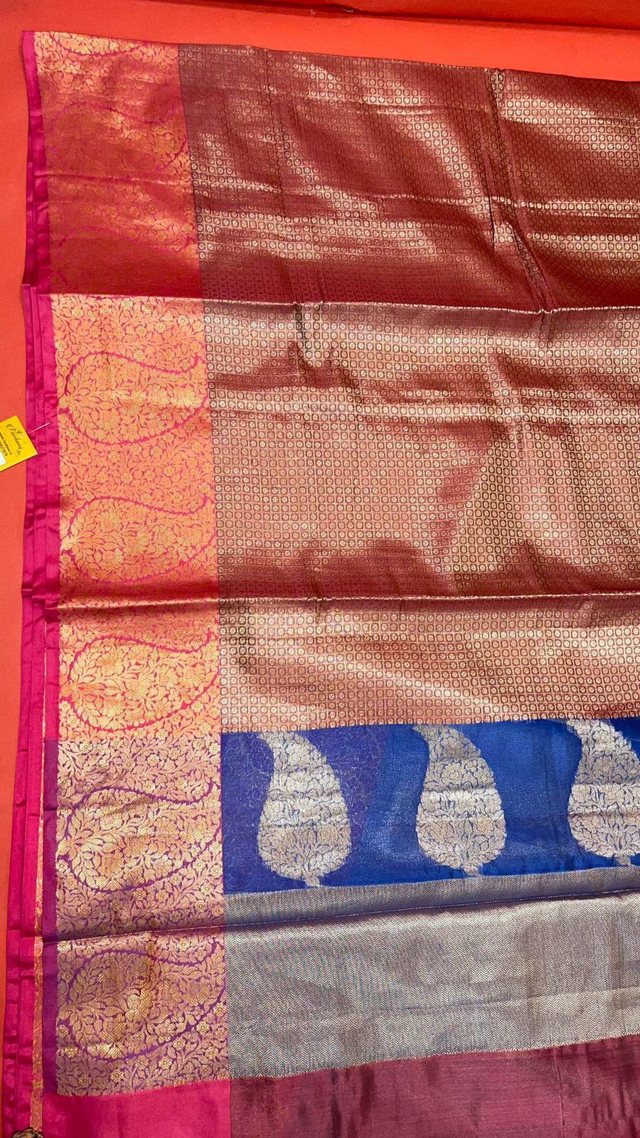 Brown Kanchi Silk Banarasi Sarees For Women GEBE14