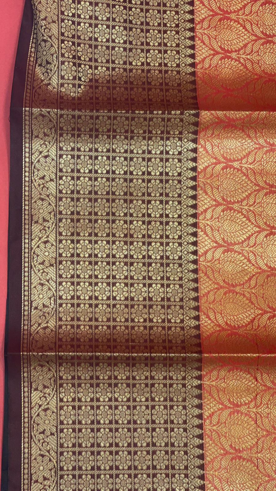 Red Kanchi Silk Banarasi Sarees For Women GEBE16