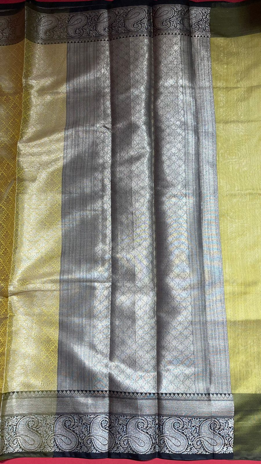Yellow Kanchi Silk Banarasi Sarees For Women GEBE8