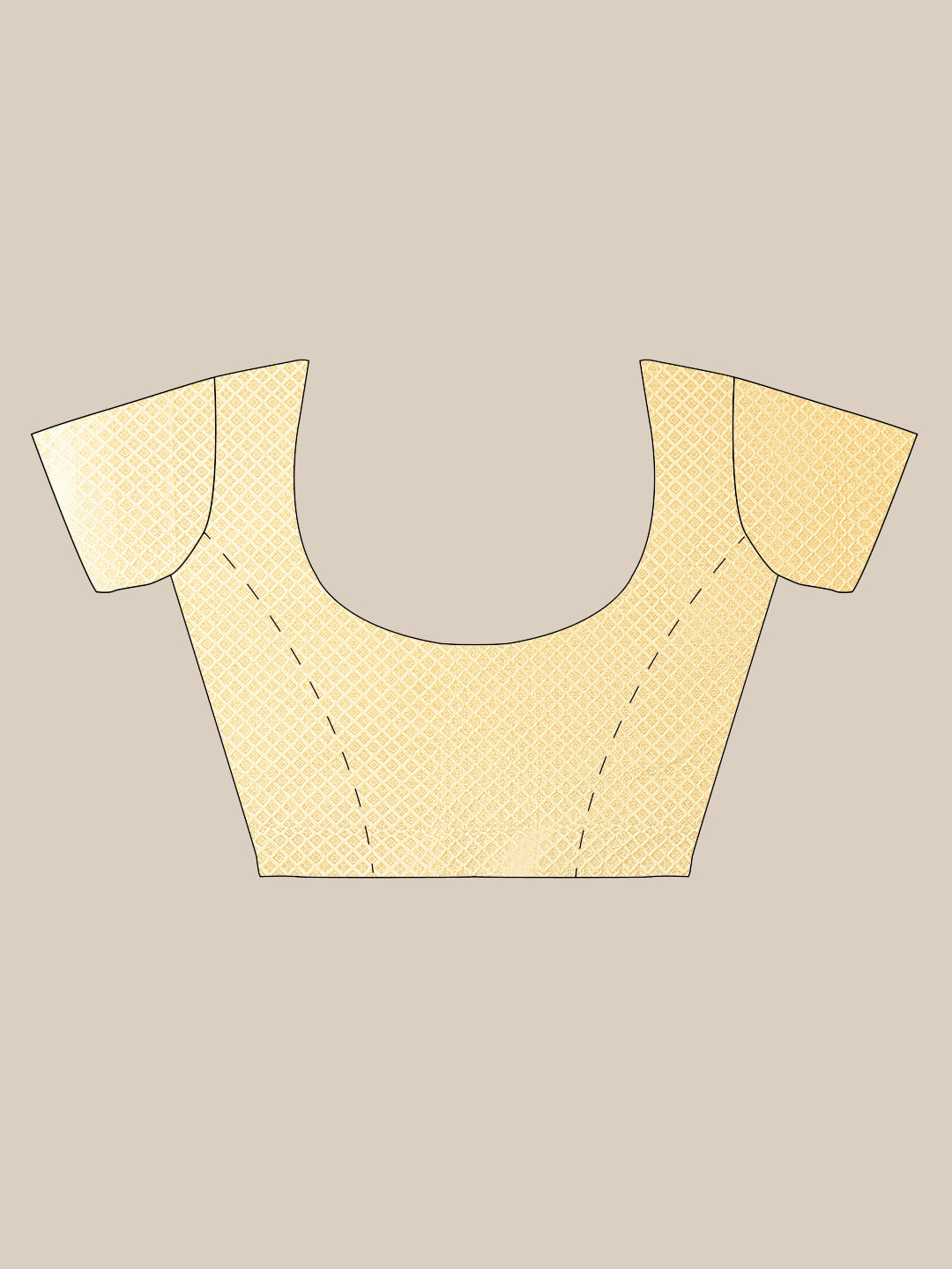 Faishana Presents Handwoven Peach Bright Silk Boota Skirt Border With Peach Blouse Banarasi Saree