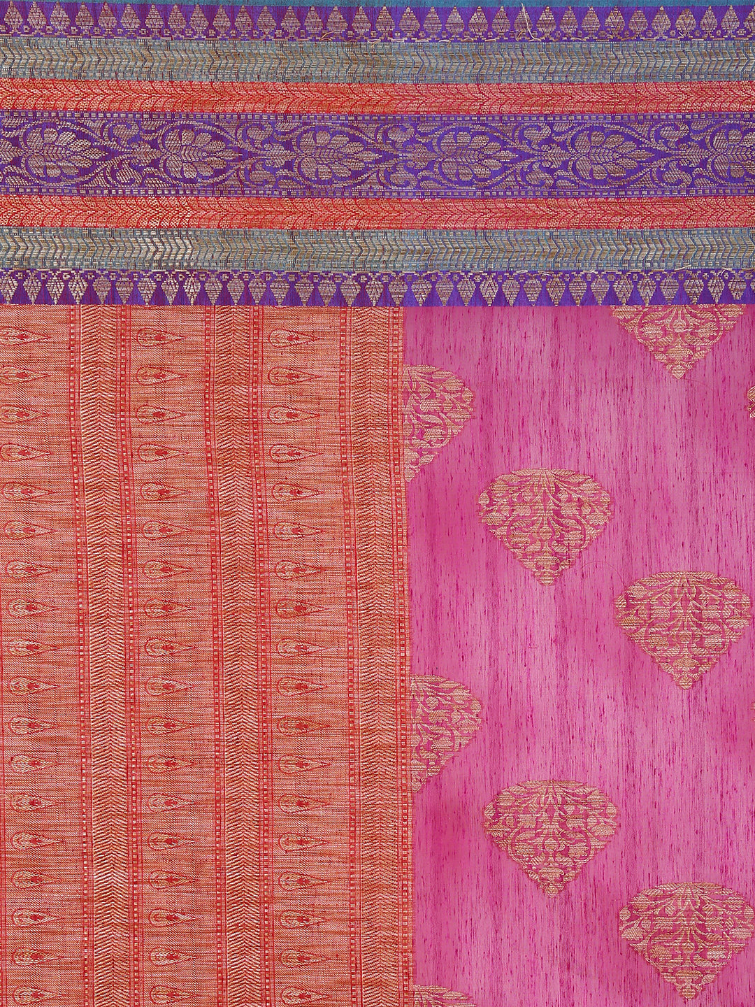 Faishana Presents Women's Purple Art Silk Saree With Blouse Piece