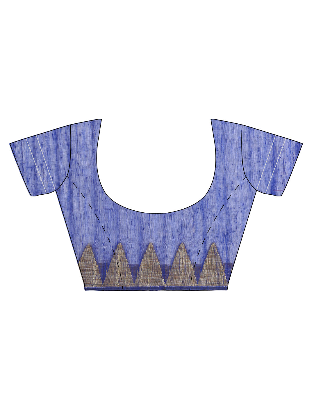 Faishana Presents Women's Blue Art Silk Saree With Blouse Piece