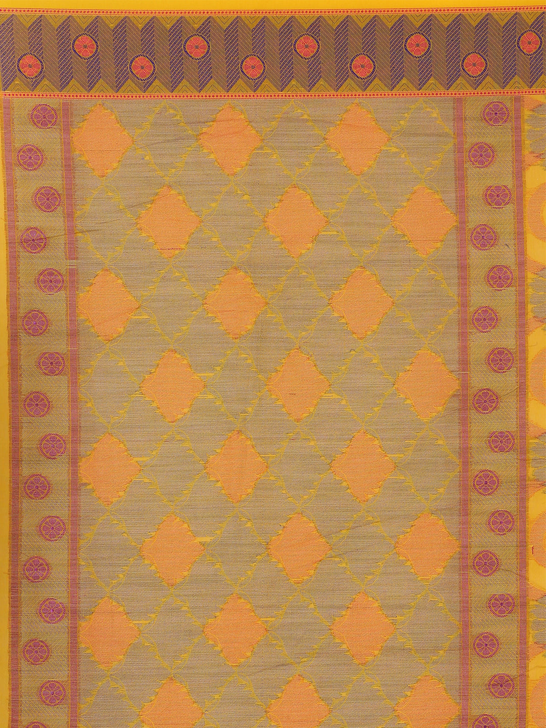 Faishana Presents Women's Yellow Art Silk Saree With Blouse Piece