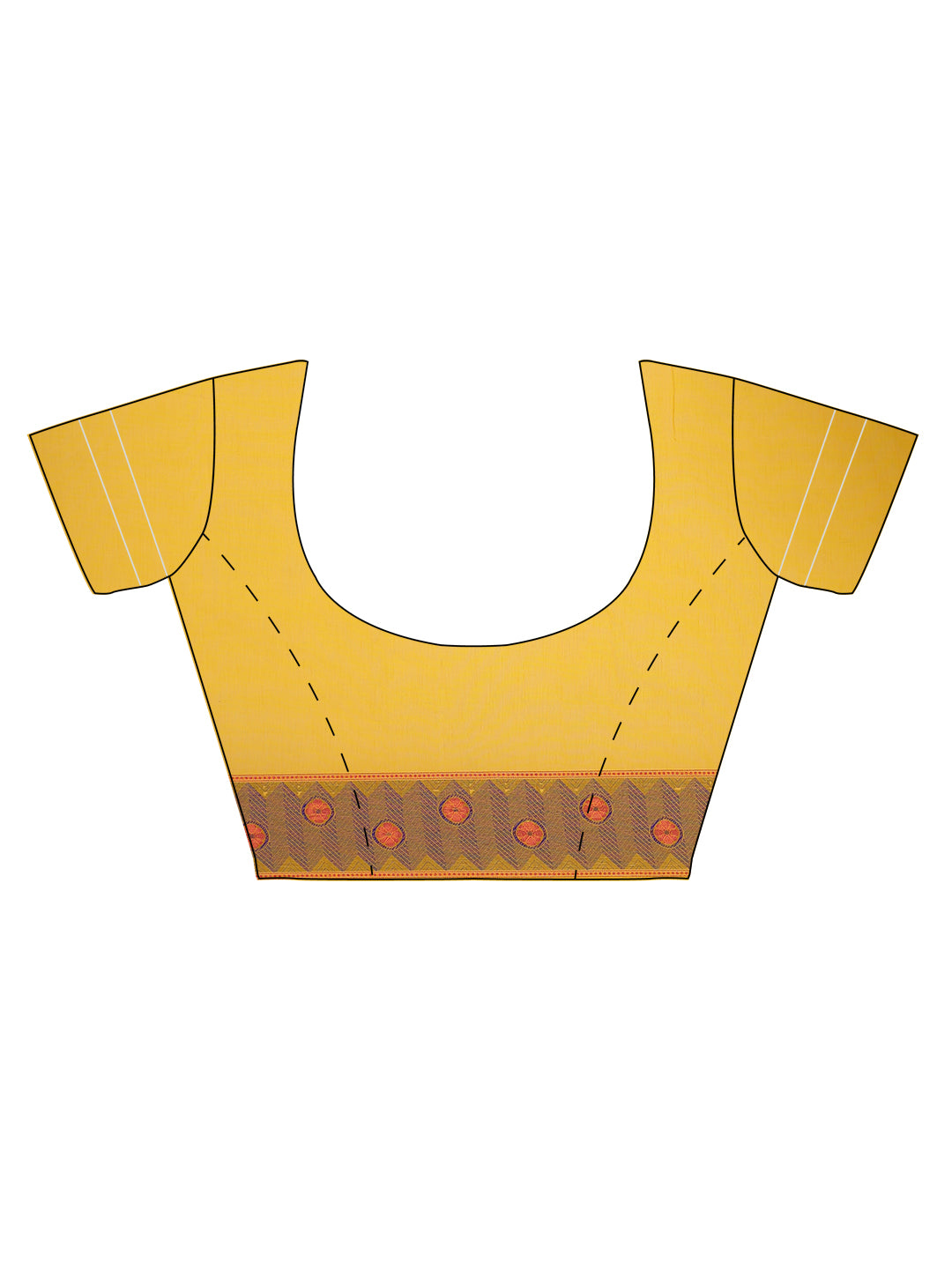 Faishana Presents Women's Yellow Art Silk Saree With Blouse Piece