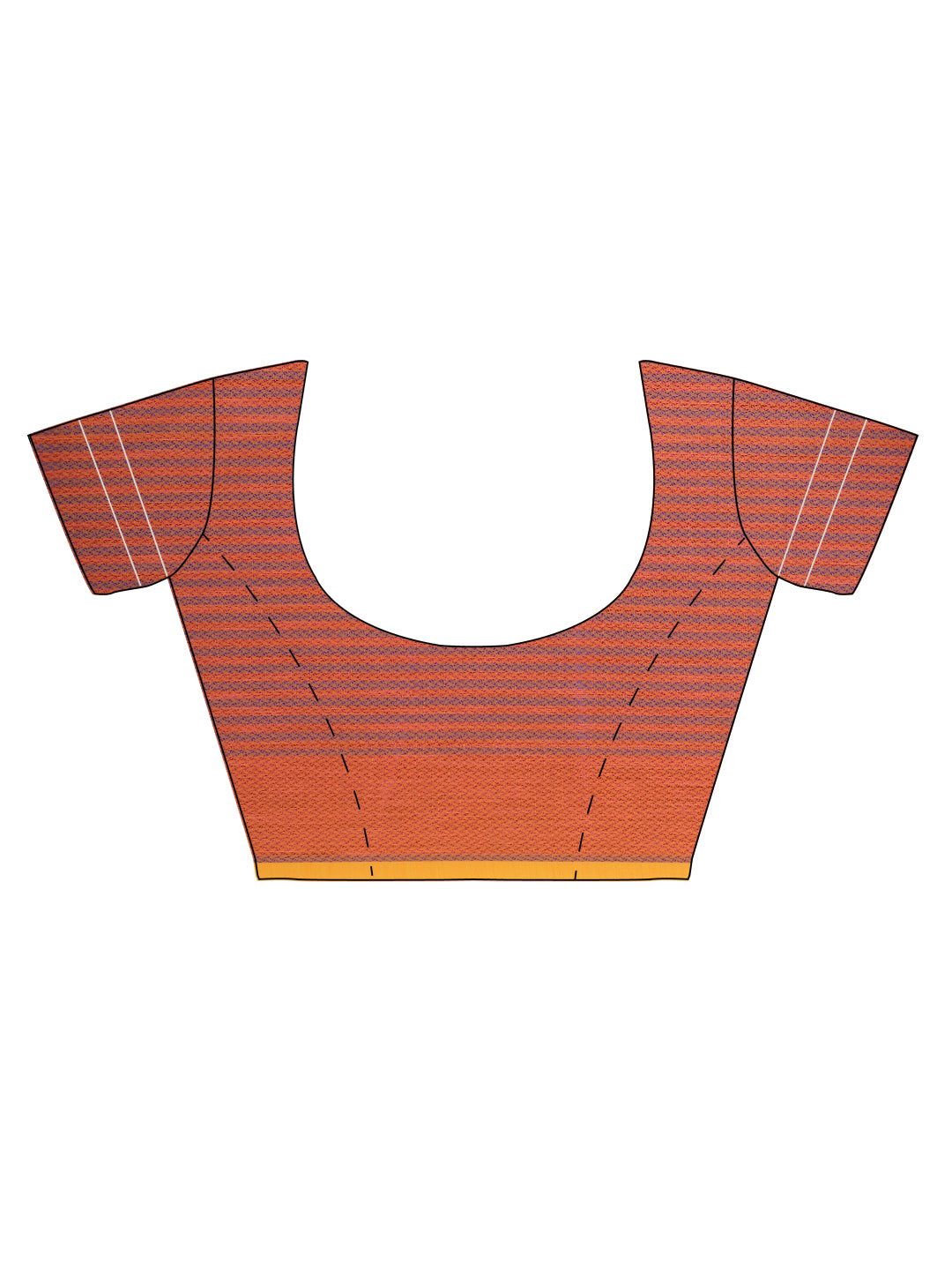 Faishana Presents Women's Orange Art Silk Saree With Blouse Piece