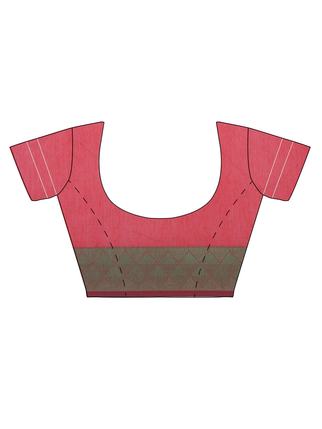 Faishana Presents Women's Rust Art Silk Saree With Blouse Piece